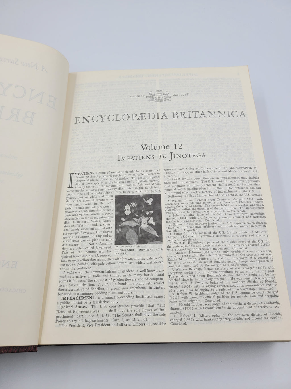Encyclopedia Britannica Volume 12 (1967) – Impatiens to Jutelega