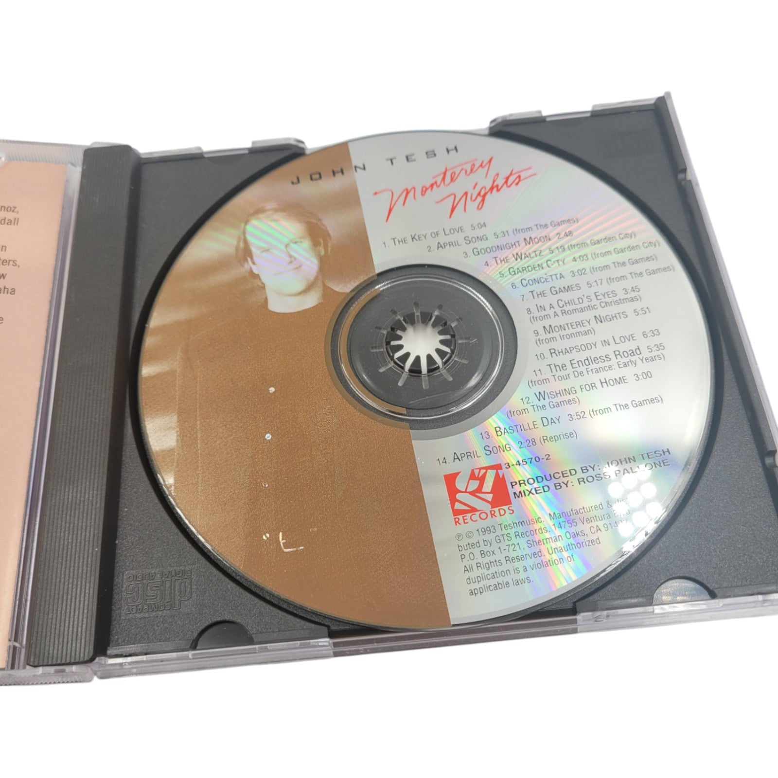John Tesh – Monterey Nights CD | Tested & Working | Elegant Instrumental Soundscape