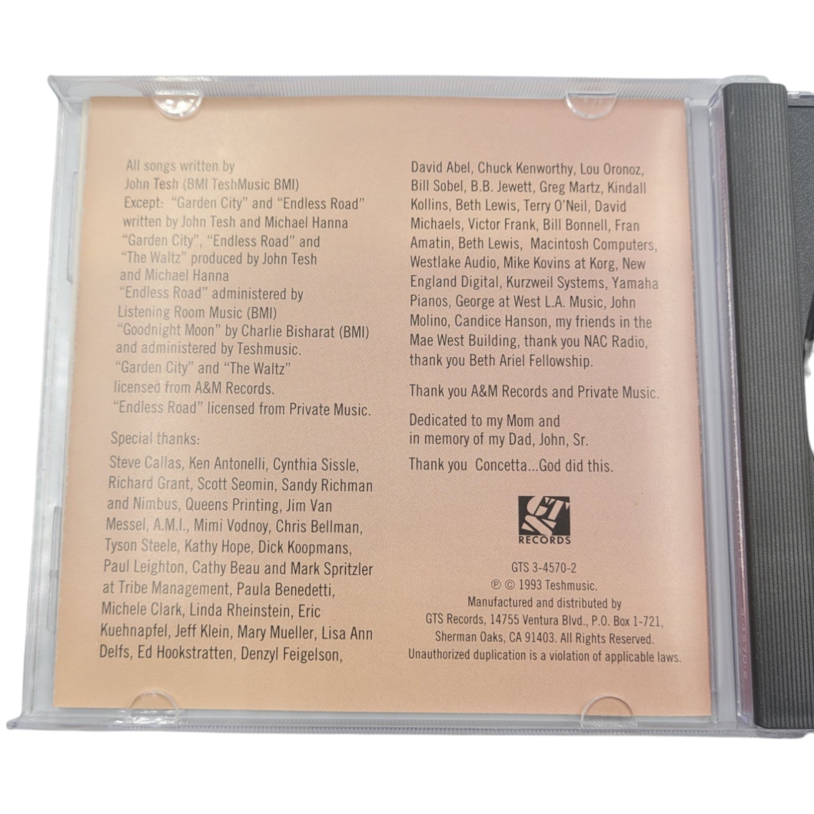 John Tesh – Monterey Nights CD | Tested & Working | Elegant Instrumental Soundscape