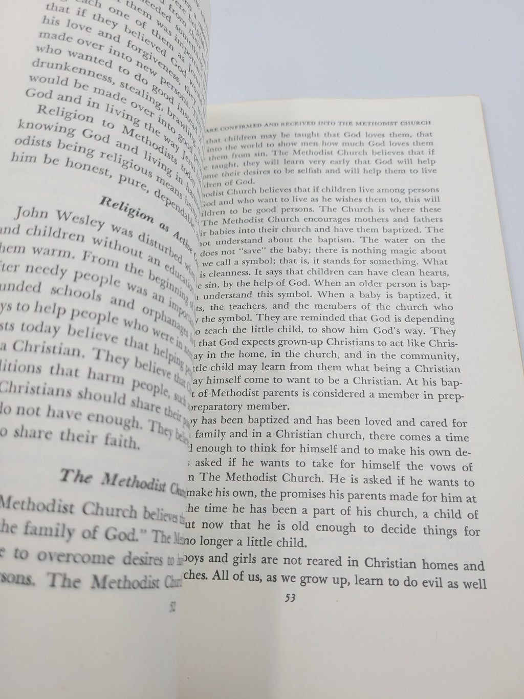 1964 Methodist Church Membership Manual for Boys & Girls – Vintage Religious Guide