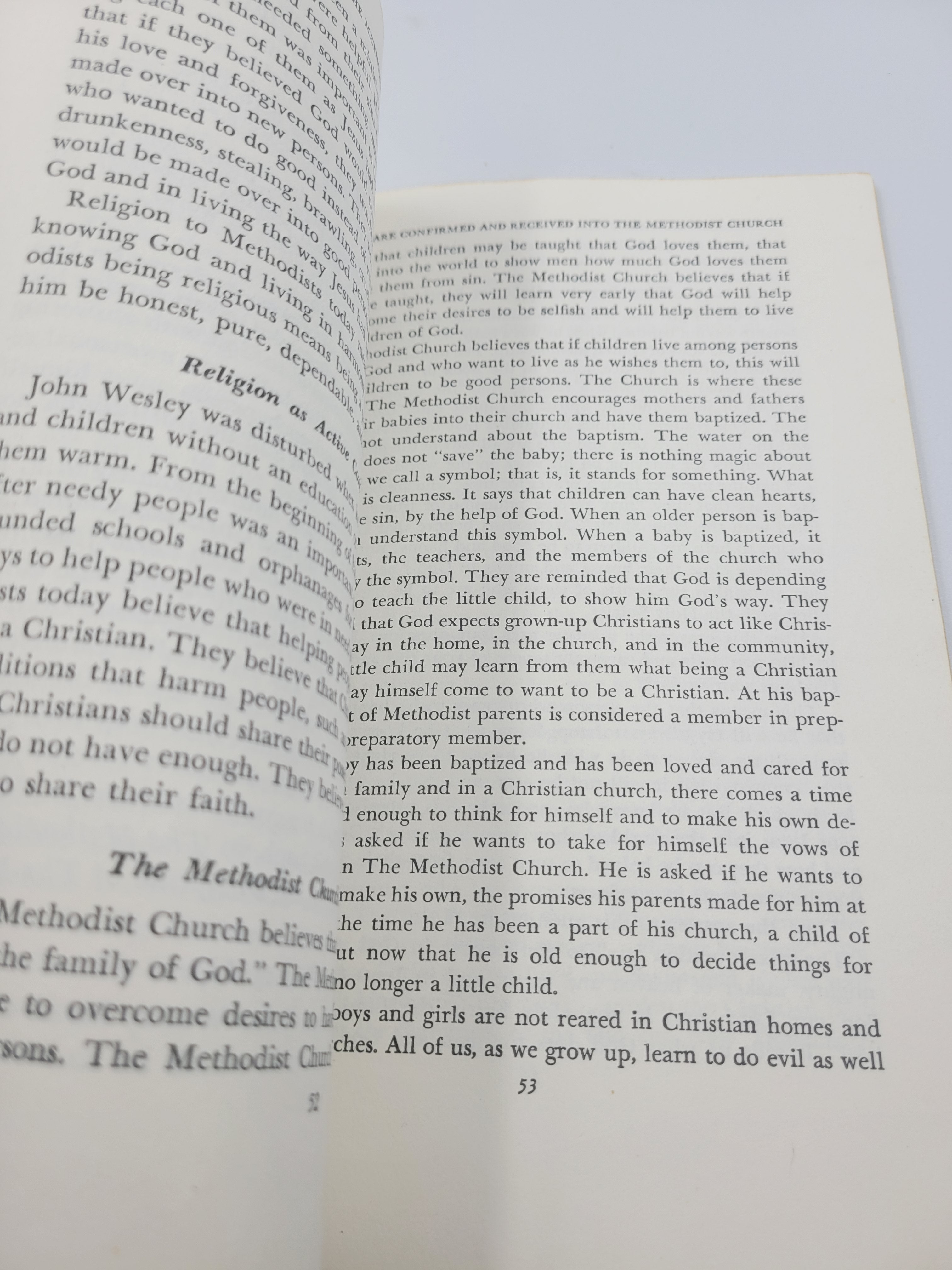 1964 Methodist Church Membership Manual for Boys & Girls – Vintage Religious Guide