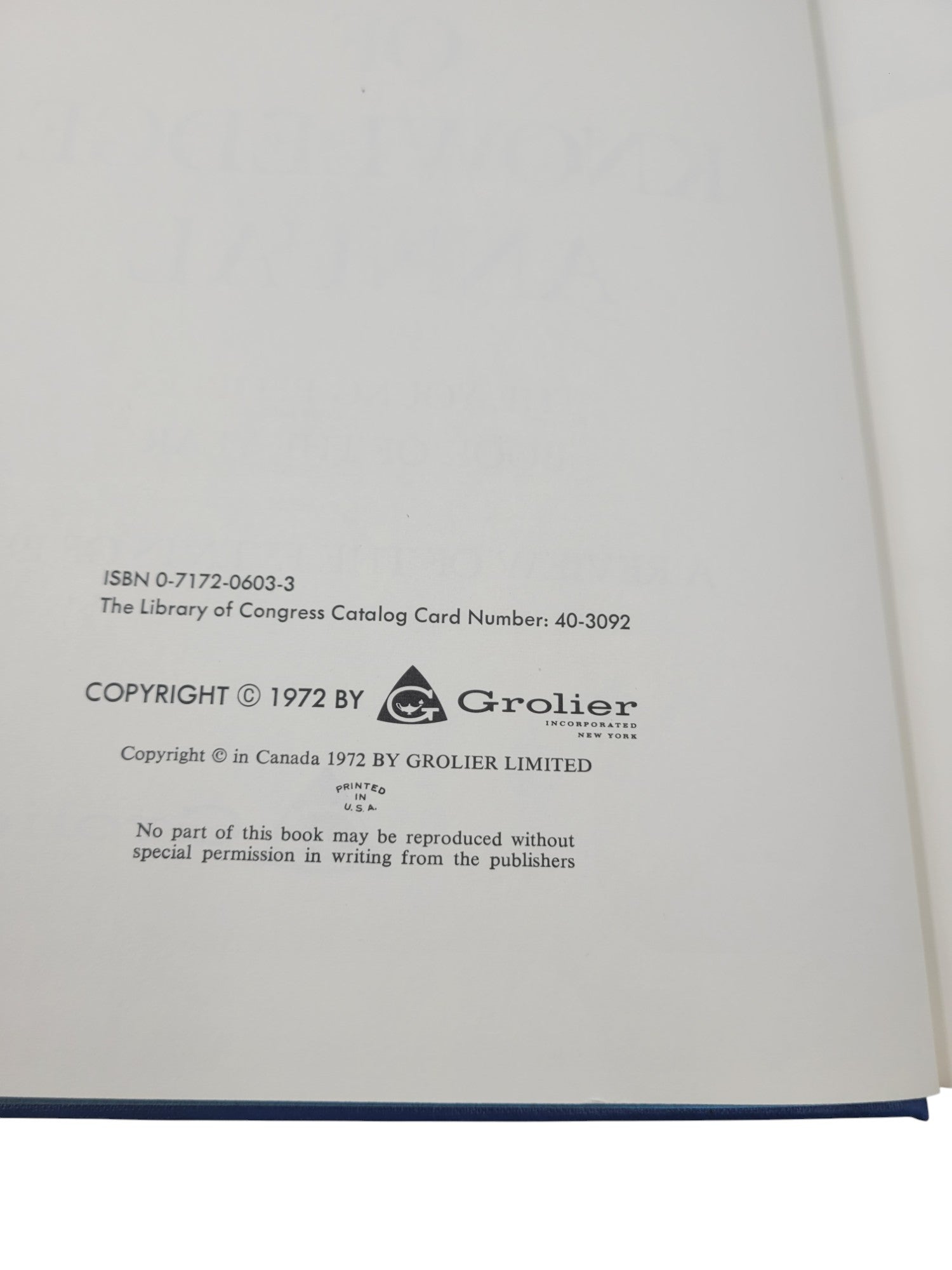 The New Book of Knowledge Annual 1972 – Grolier – Events of 1971