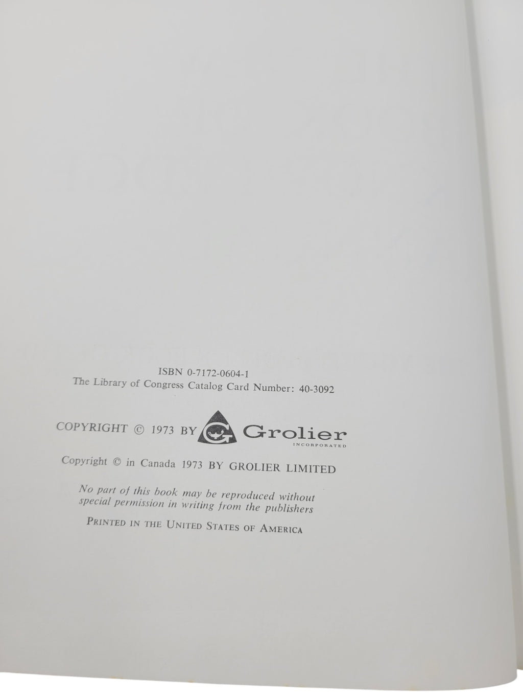 The New Book of Knowledge Annual – 1973 by Grolier | Events of 1972