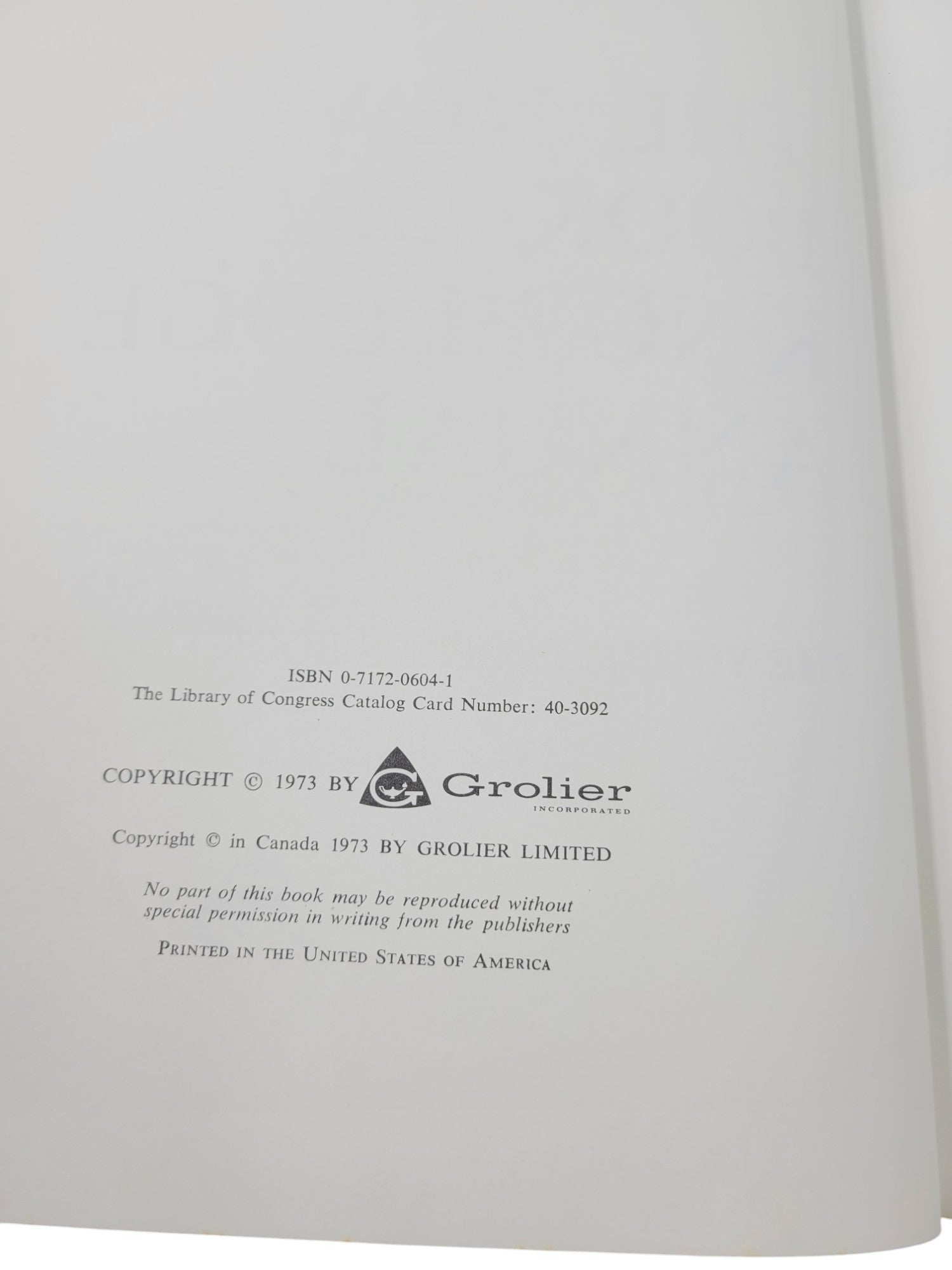 The New Book of Knowledge Annual – 1973 by Grolier | Events of 1972