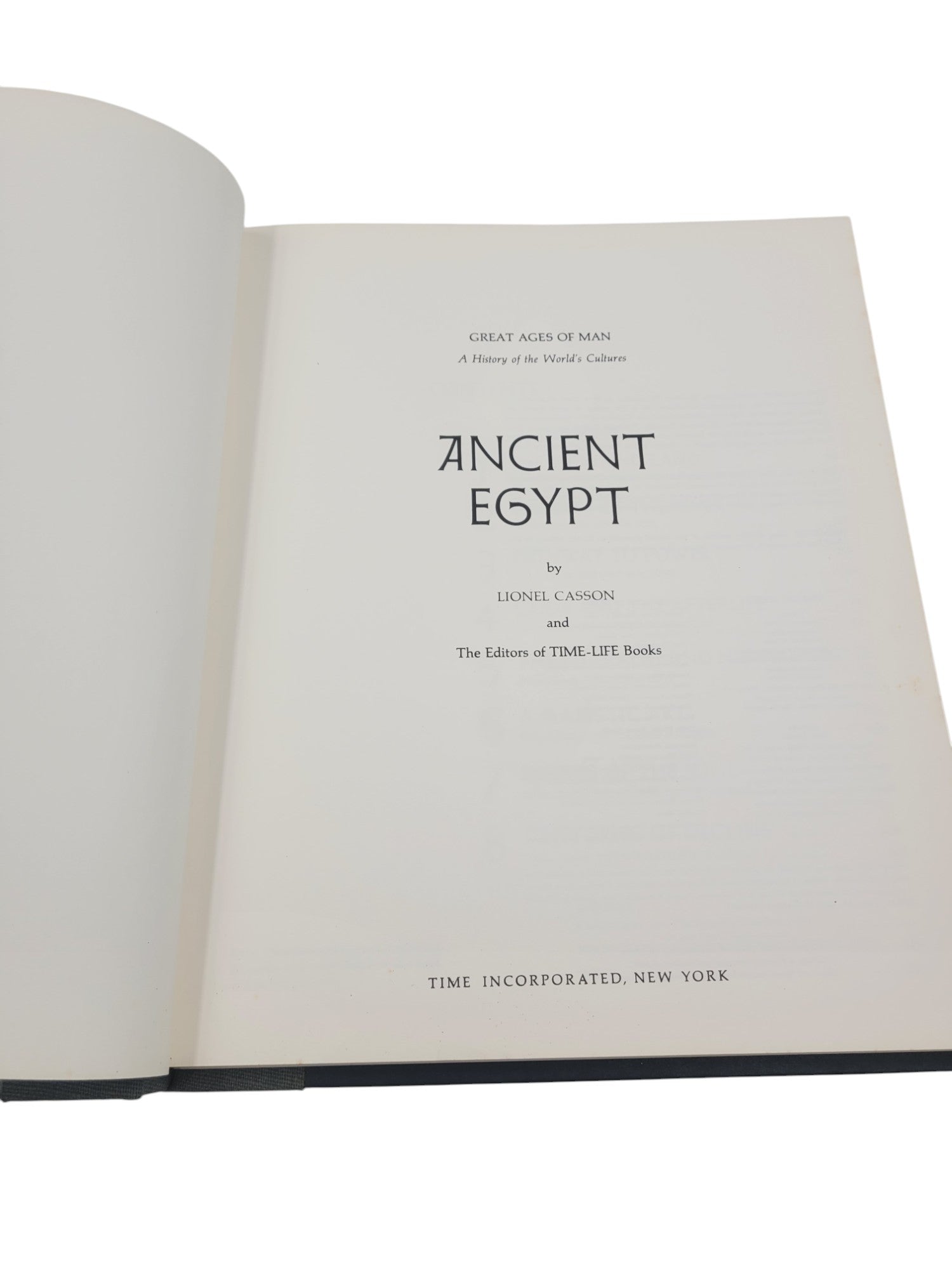Ancient Egypt by Lionel Casson – Great Ages of Man Series (1965 Hardcover)