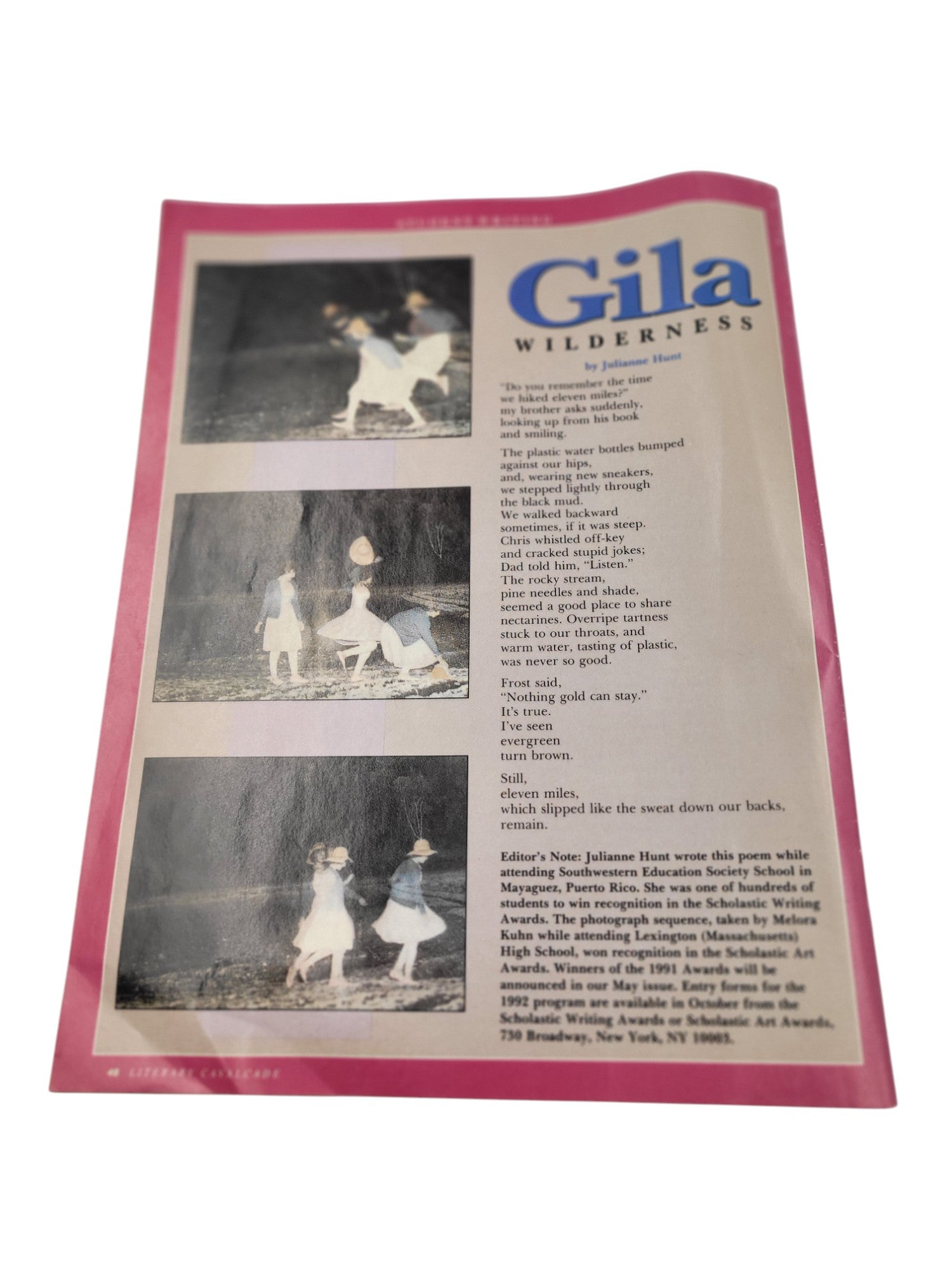 Literary Cavalcade – March 1991 – Scholastic Magazine of Contemporary Literature & Student Writing