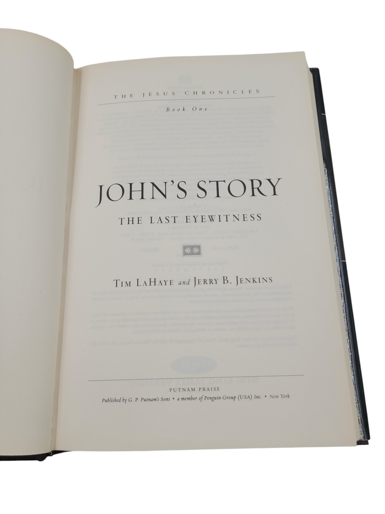 John's Story: The Last Eyewitness – Hardcover by Tim LaHaye & Jerry B. Jenkins