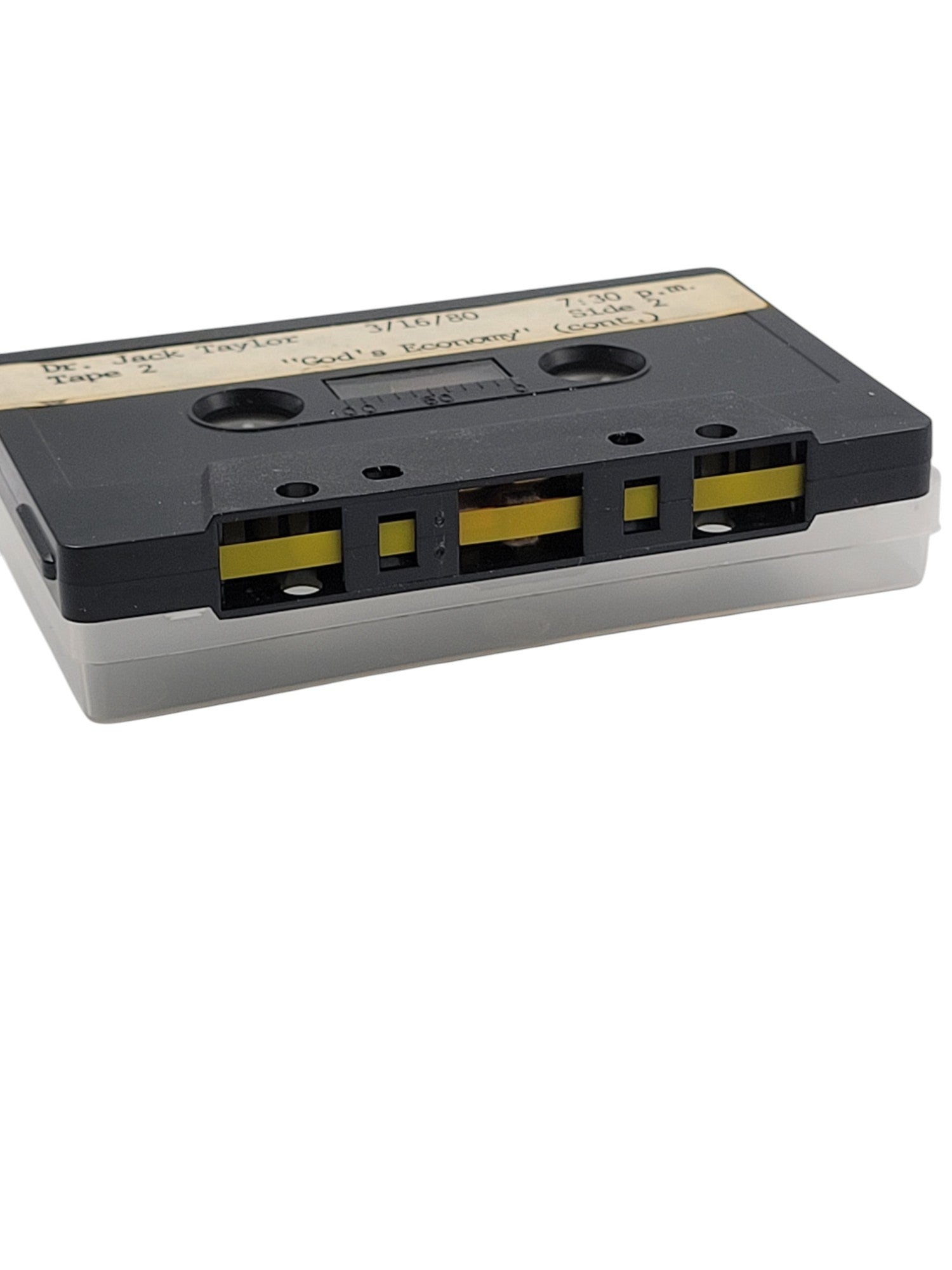 Dr. Jack Taylor – God's Economy (Tape 2, Side 1 & 2) – March 16, 1980, 7:30 p.m. – Vintage Audio Cassette