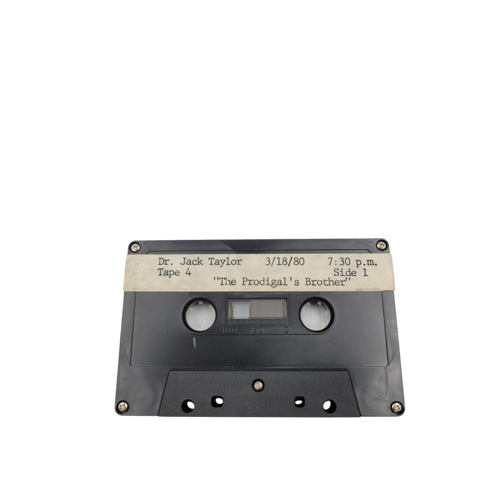 Dr. Jack Taylor 1980 Sermon Cassette – “The Prodigal’s Brother” Tape 4