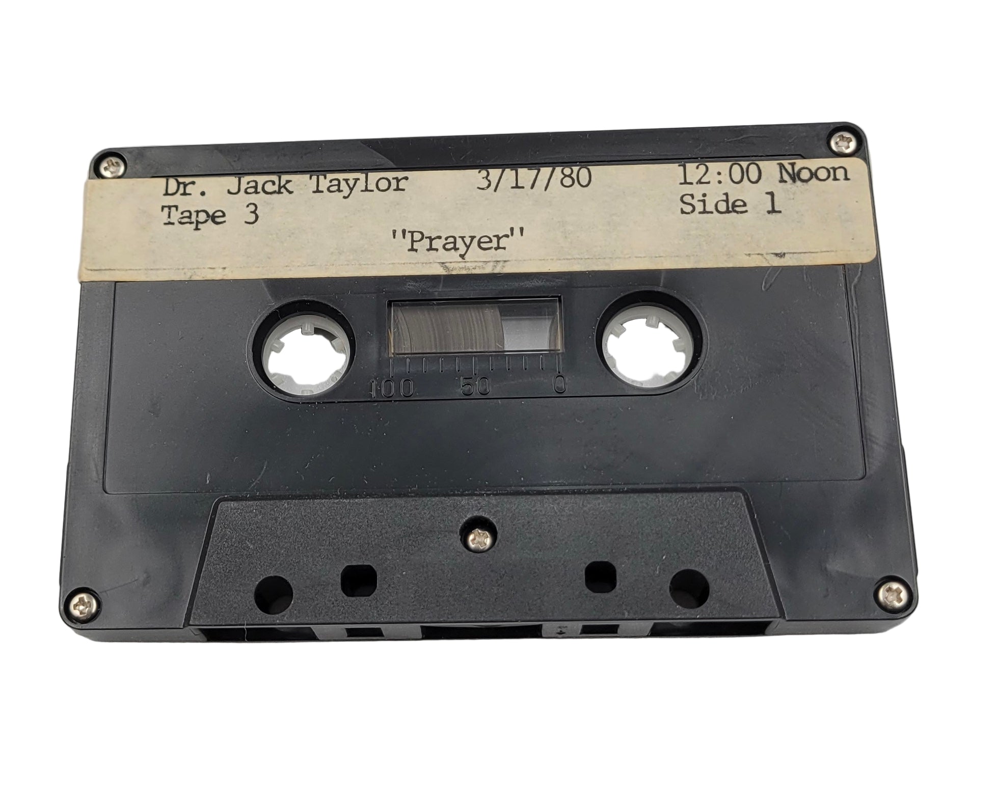 Dr. Jack Taylor – Tape 3: "Prayer" & "Confession" (1980) | Vintage Sermon Cassette
