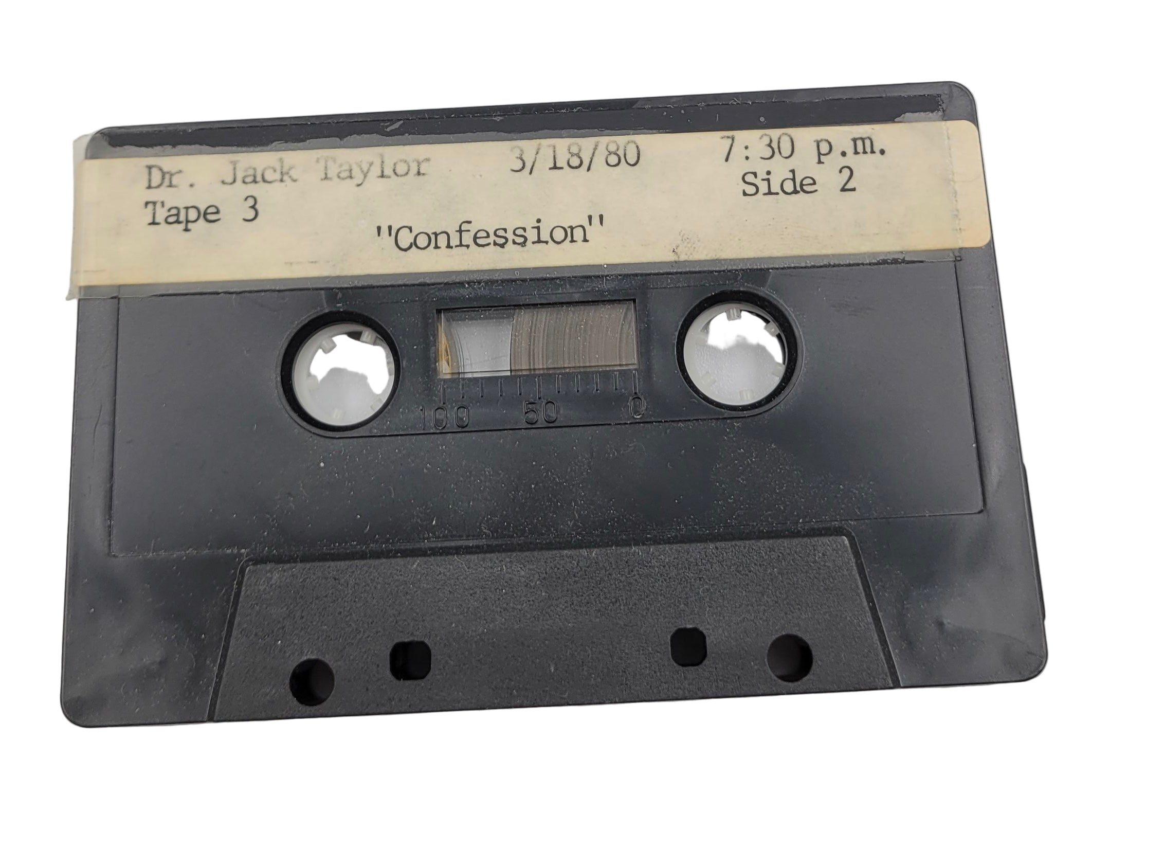 Dr. Jack Taylor – Tape 3: "Prayer" & "Confession" (1980) | Vintage Sermon Cassette