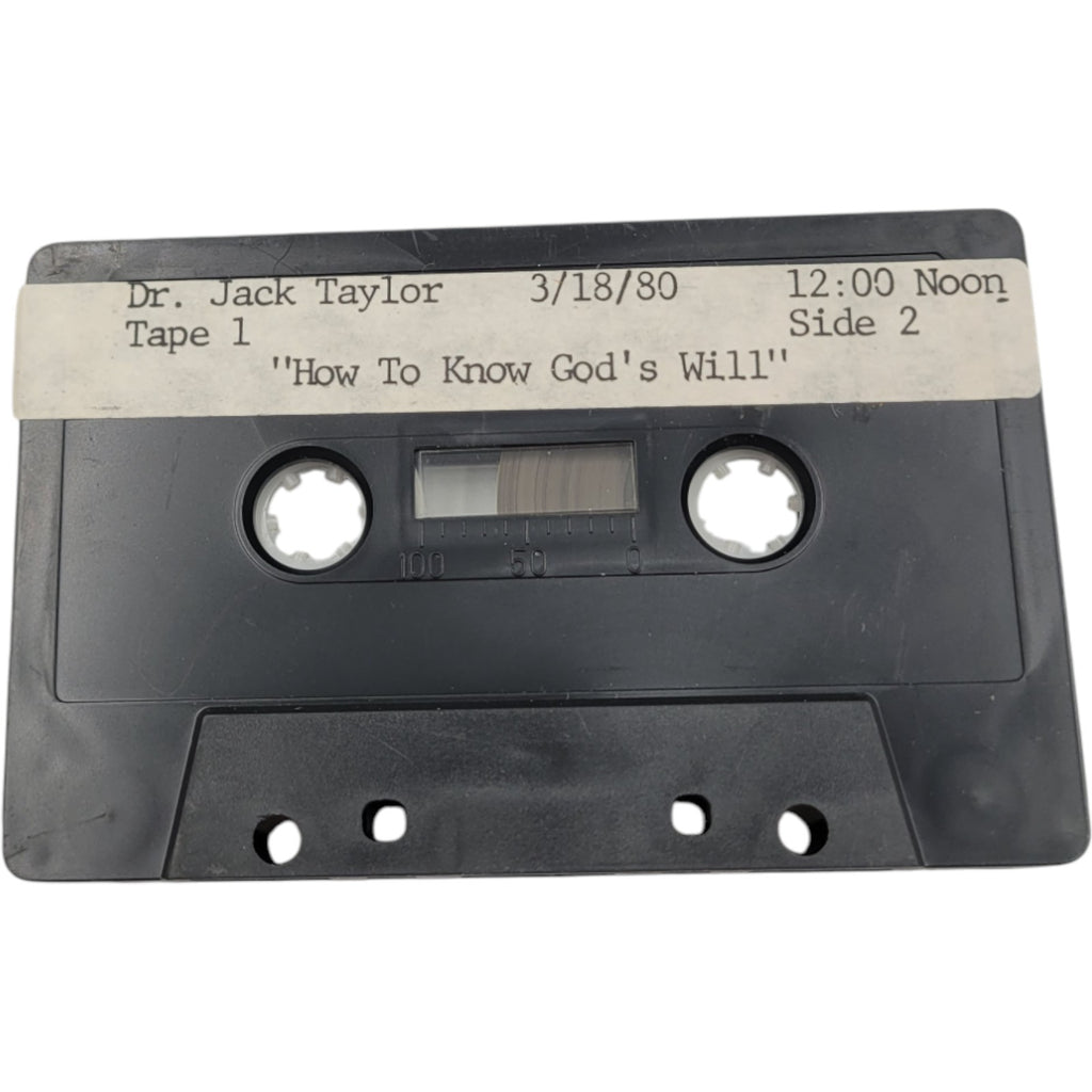 Dr. Jack Taylor 1980 Sermons Cassette – Thou Fool & God's Will – Tested, Vintage