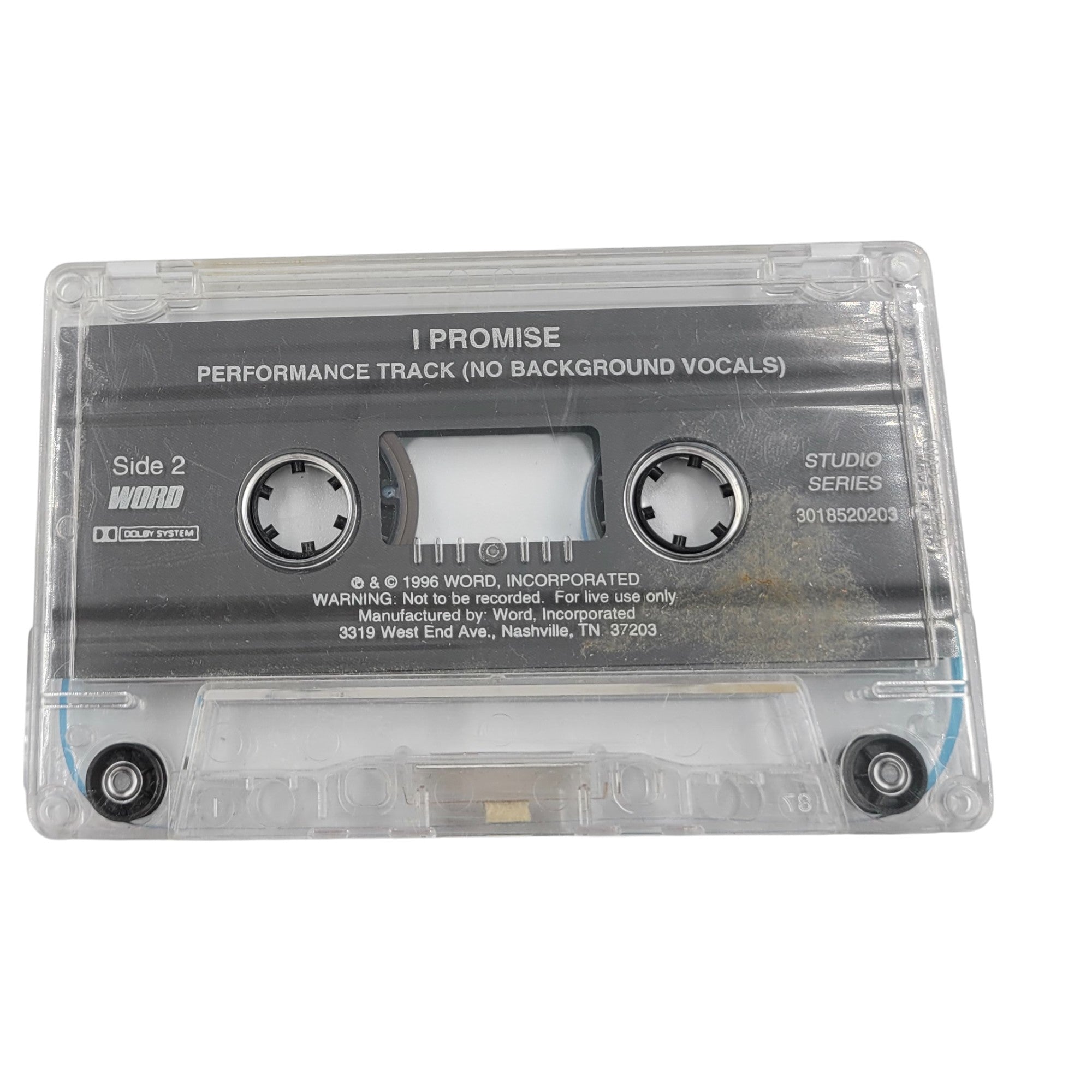 Jaci Velasquez – I Promise Studio Series Cassette (Tested, No Case)