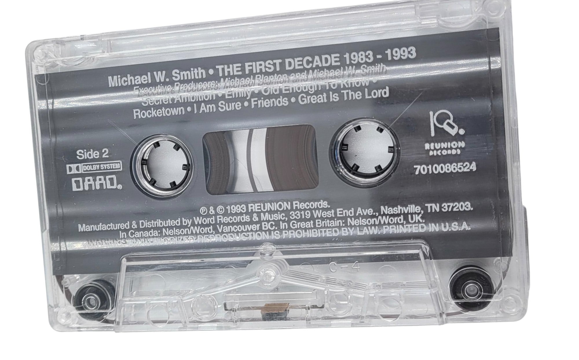 Michael W. Smith – The First Decade 1983–1993 (Cassette Tape)