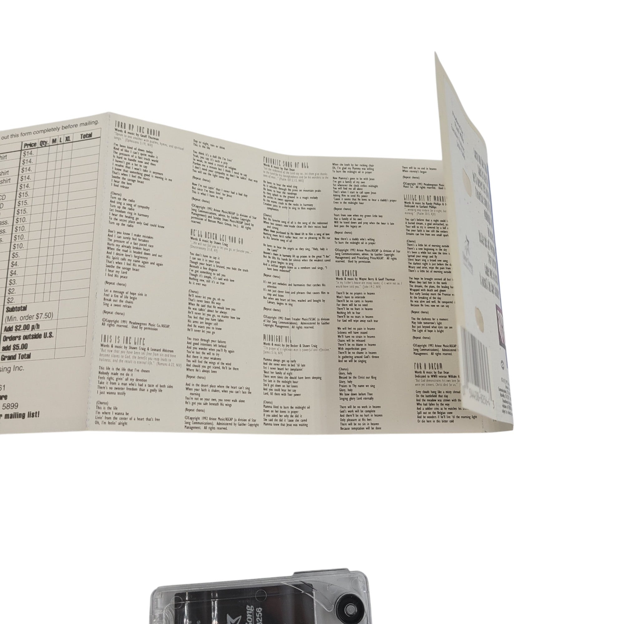 Vintage Christian Cassette – Phillips Craig & Dean – Tested Audio Tape – 90s Worship Music