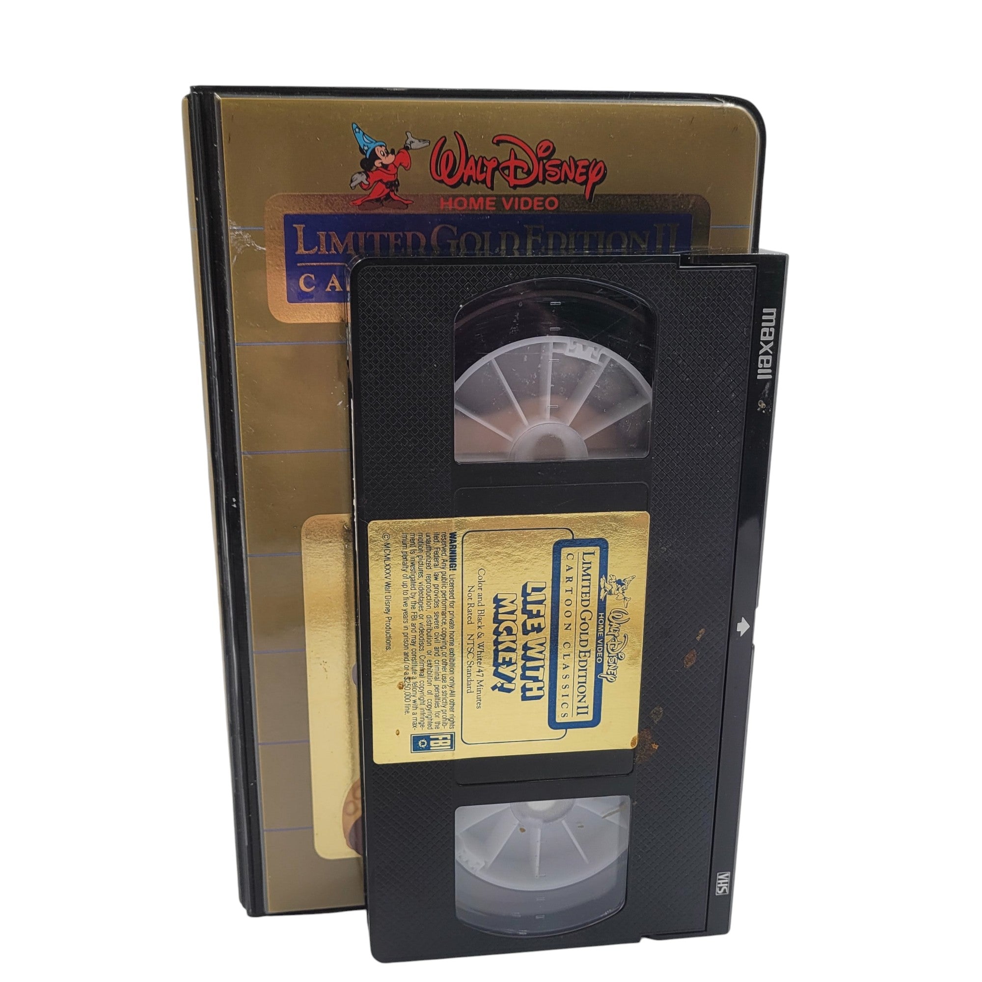 Life with Mickey! – Walt Disney Limited Gold Edition II VHS (Tested, Works)