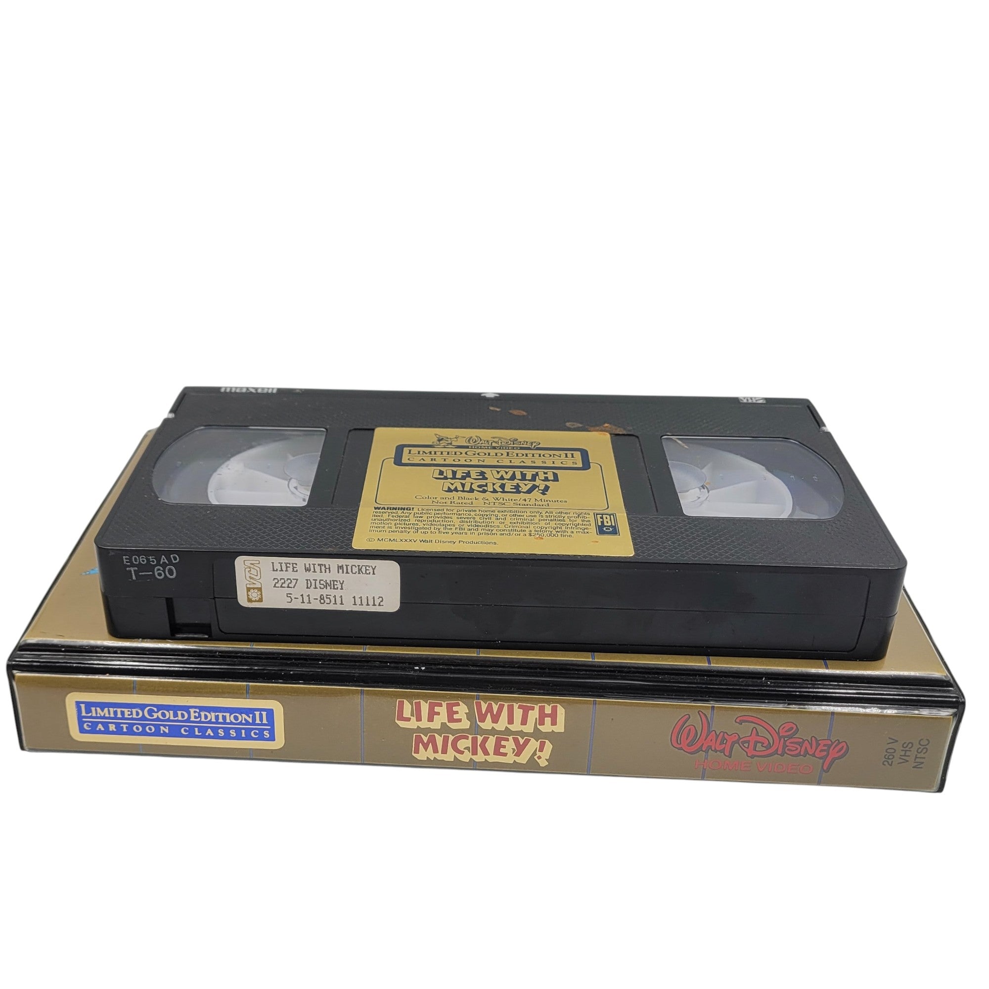 Life with Mickey! – Walt Disney Limited Gold Edition II VHS (Tested, Works)