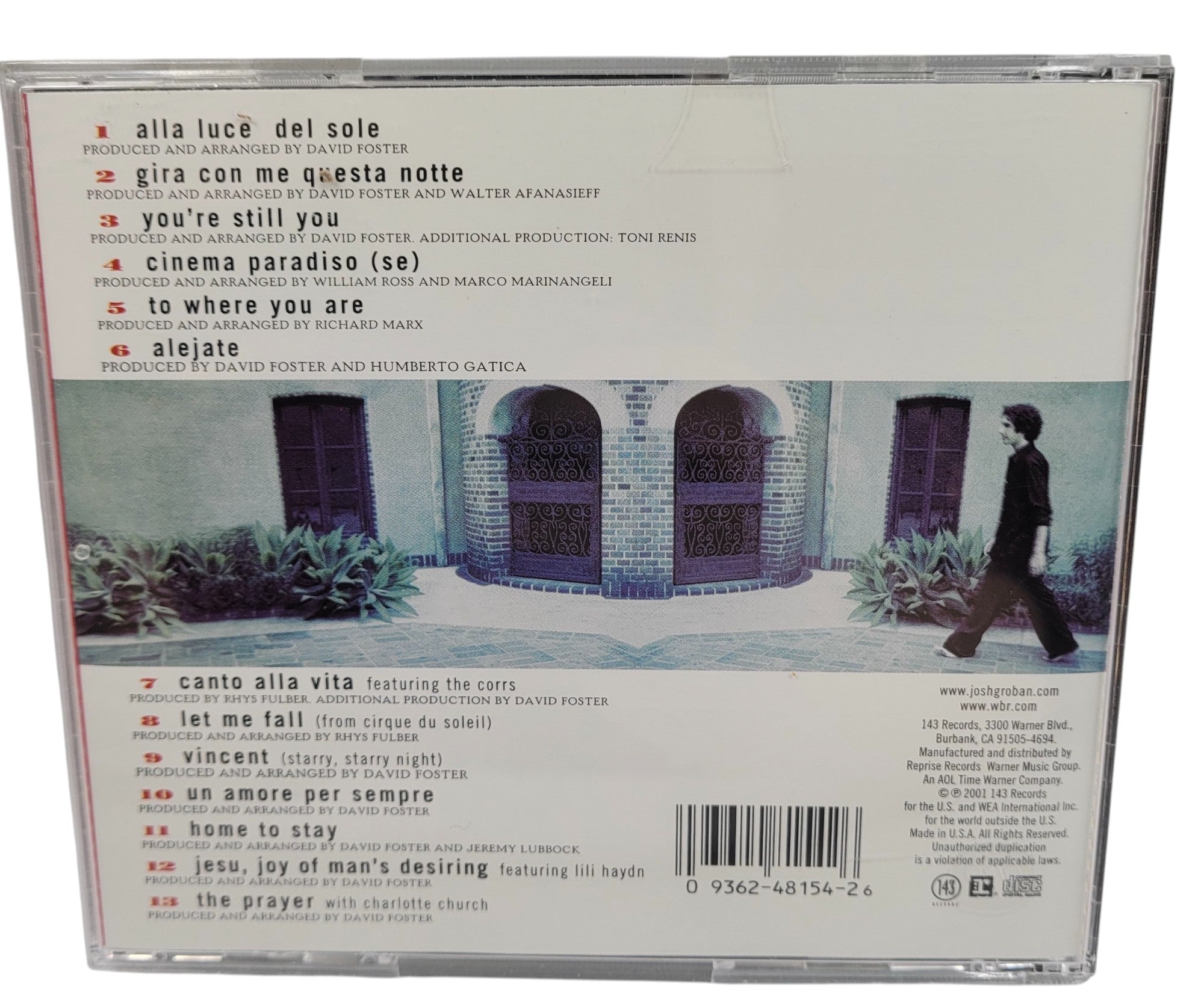 Josh Groban – Self-Titled Debut CD (2001) | Tested & Working | VG Condition
