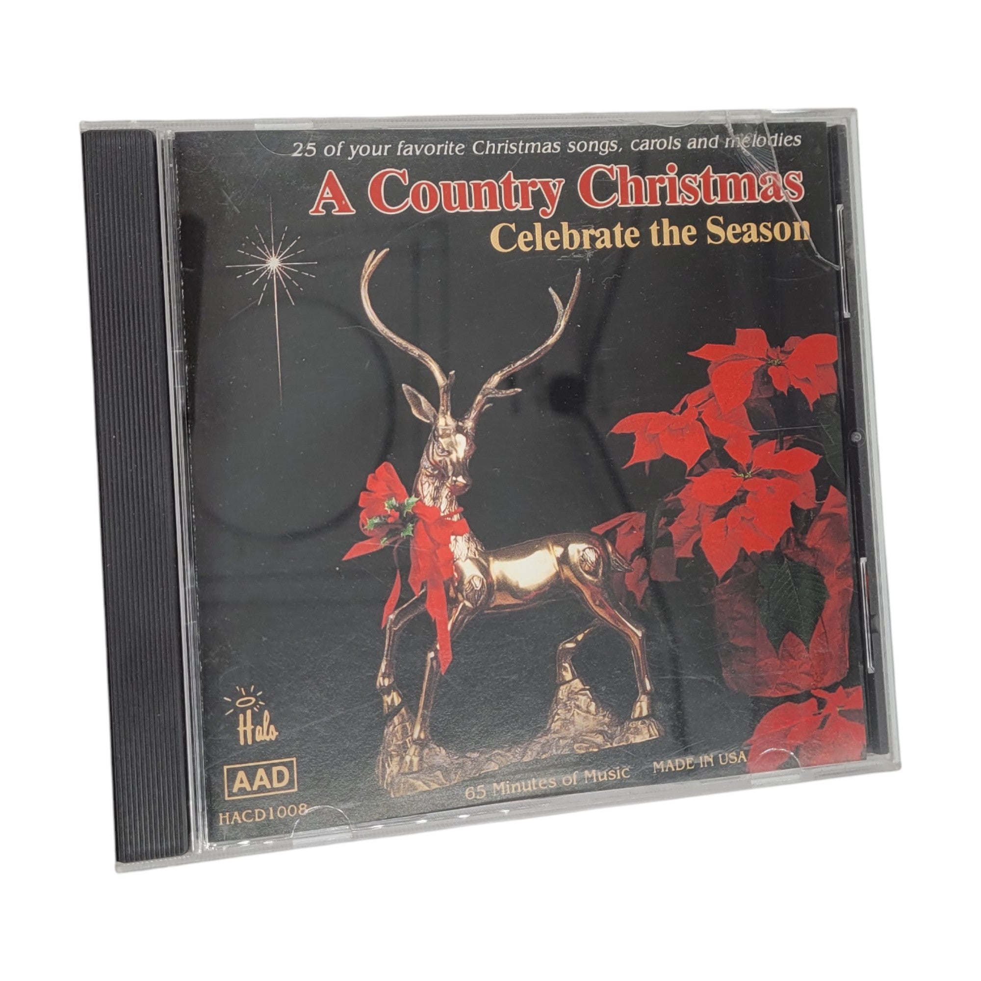A Country Christmas: Celebrate the Season – 25 Classic Holiday Songs (1992 CD, HALO)