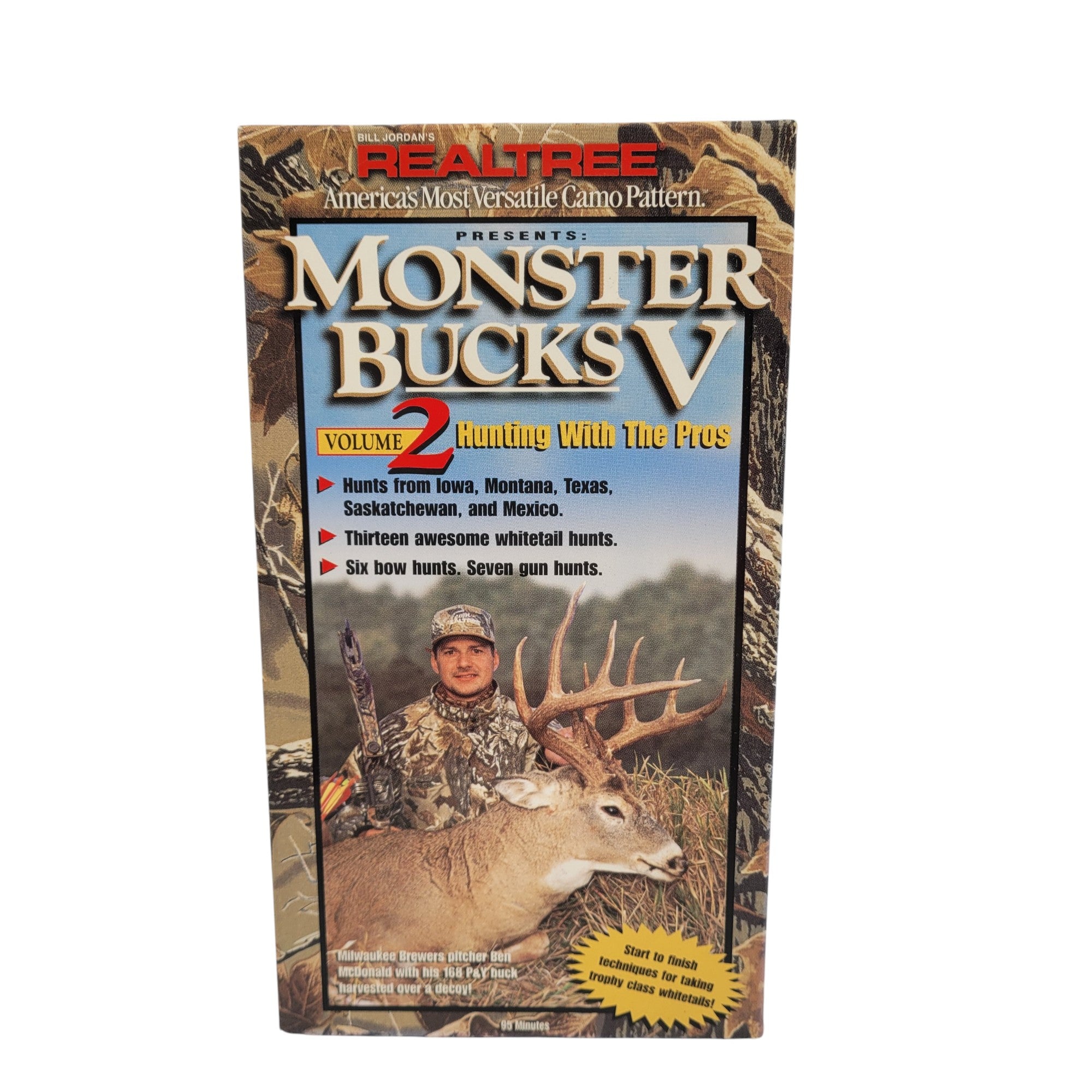 Monster Bucks V Volume 2 VHS – Realtree Outdoors Whitetail Deer Hunting – Tested