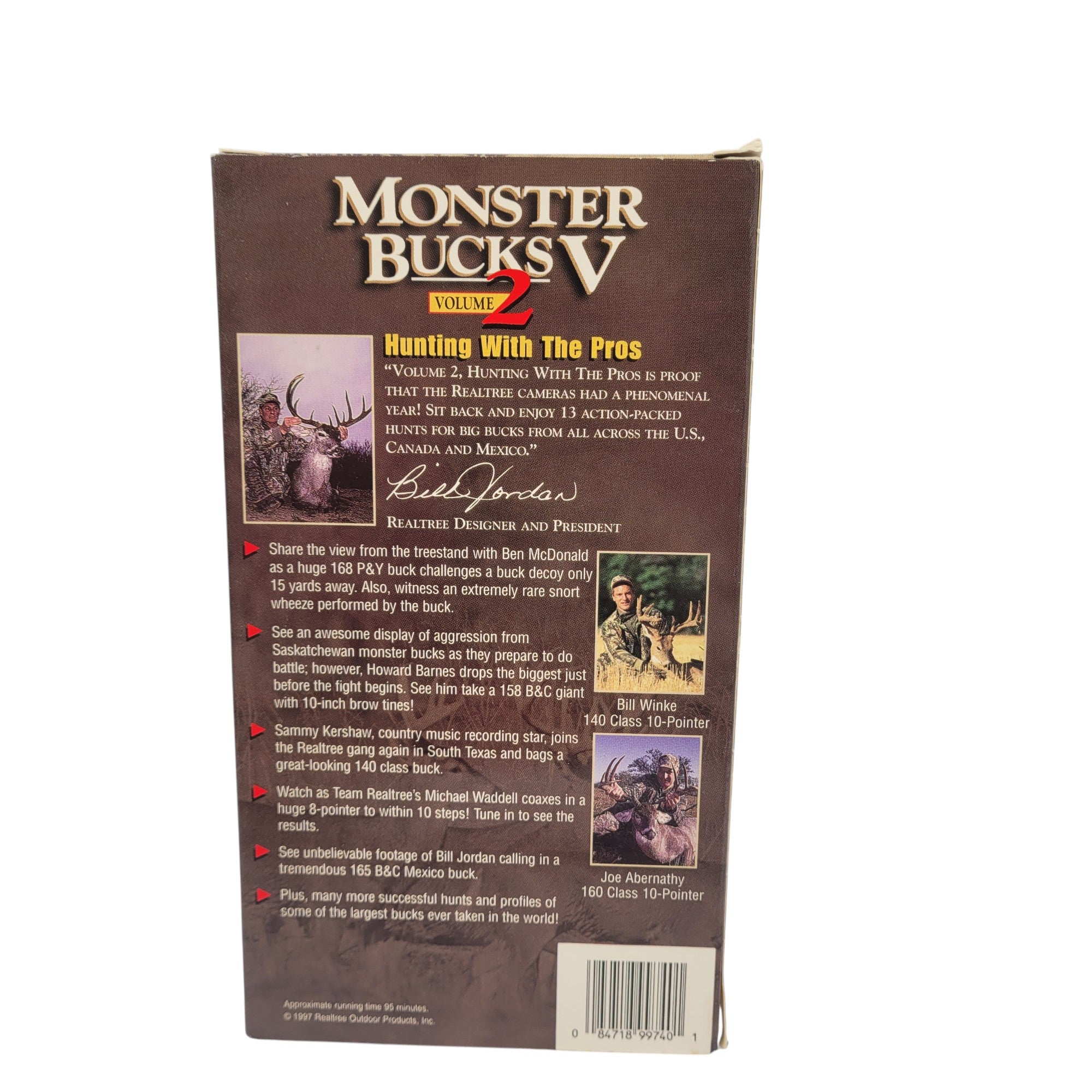 Monster Bucks V Volume 2 VHS – Realtree Outdoors Whitetail Deer Hunting – Tested