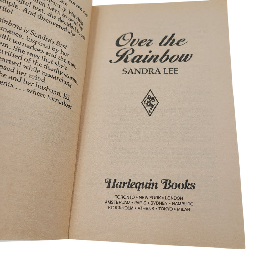 Over the Rainbow by Sandra Lee — Harlequin Temptation #196 (1995 Vintage Romance Paperback)