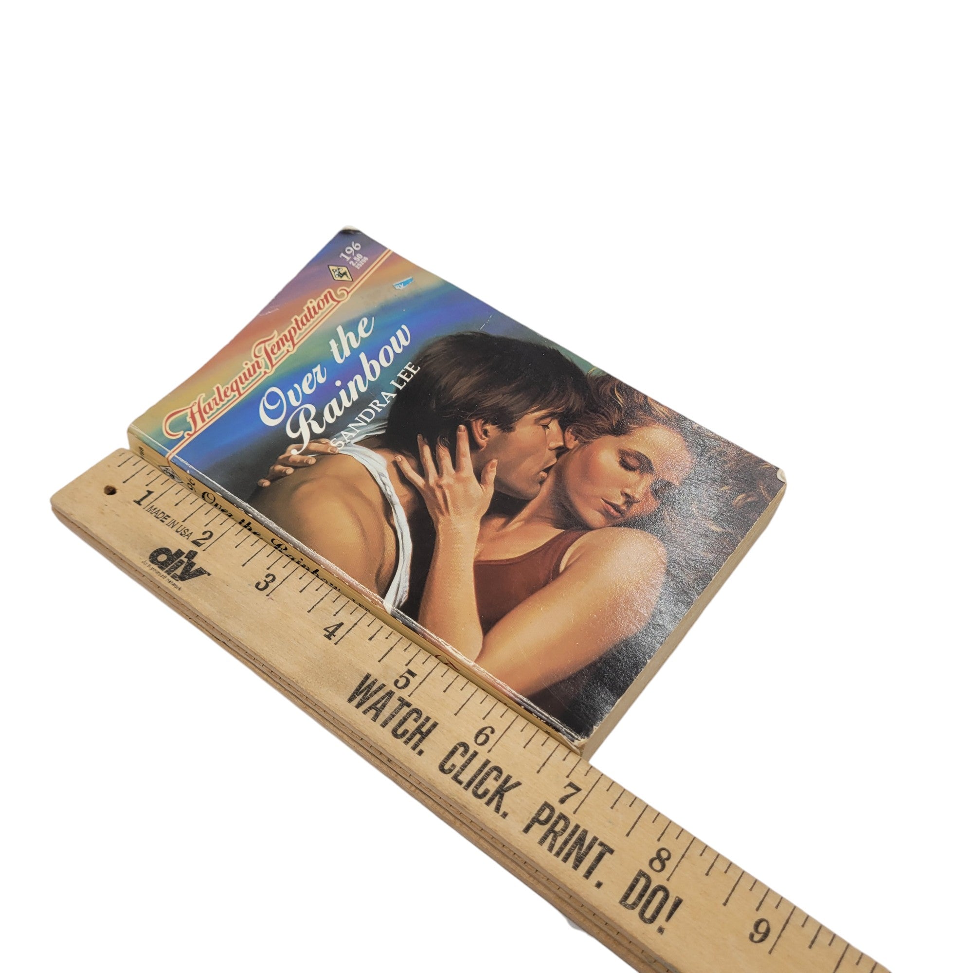 Over the Rainbow by Sandra Lee — Harlequin Temptation #196 (1995 Vintage Romance Paperback)