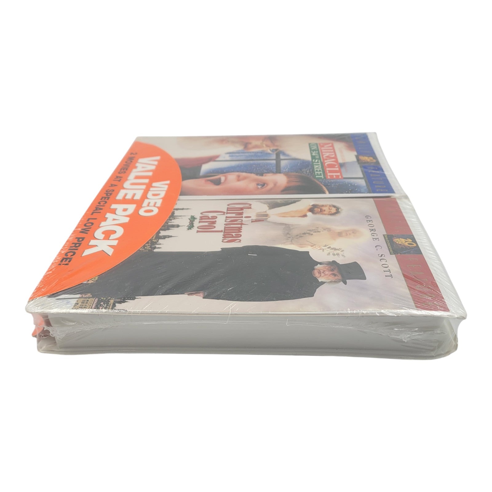 Miracle on 34th Street & A Christmas Carol – Sealed VHS Holiday Value Pack