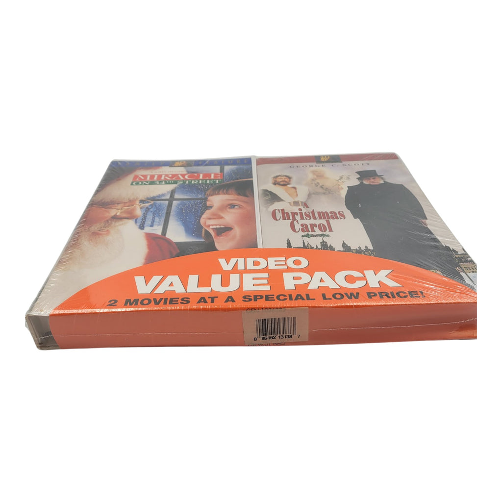 Miracle on 34th Street & A Christmas Carol – Sealed VHS Holiday Value Pack