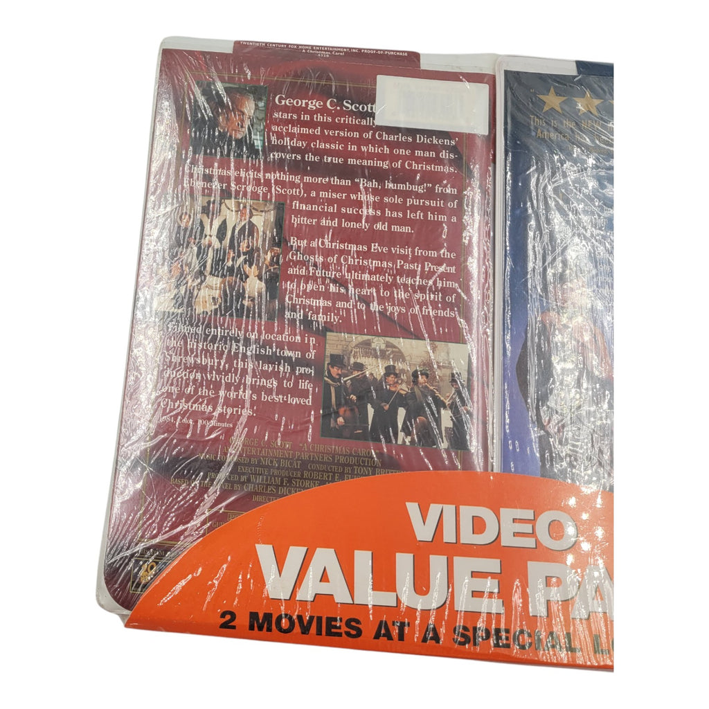 Miracle on 34th Street & A Christmas Carol – Sealed VHS Holiday Value Pack