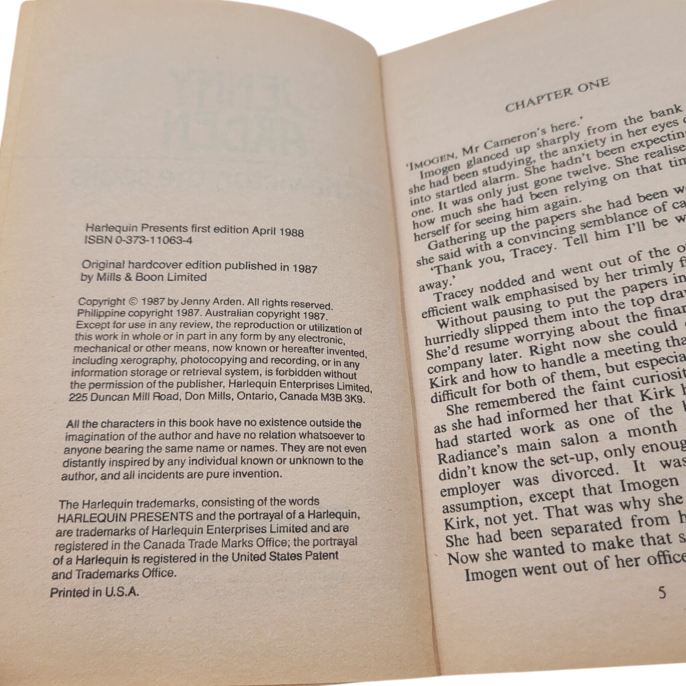 To the Victor, the Spoils – Vintage Paperback Romance by Jenny Arden (1988)