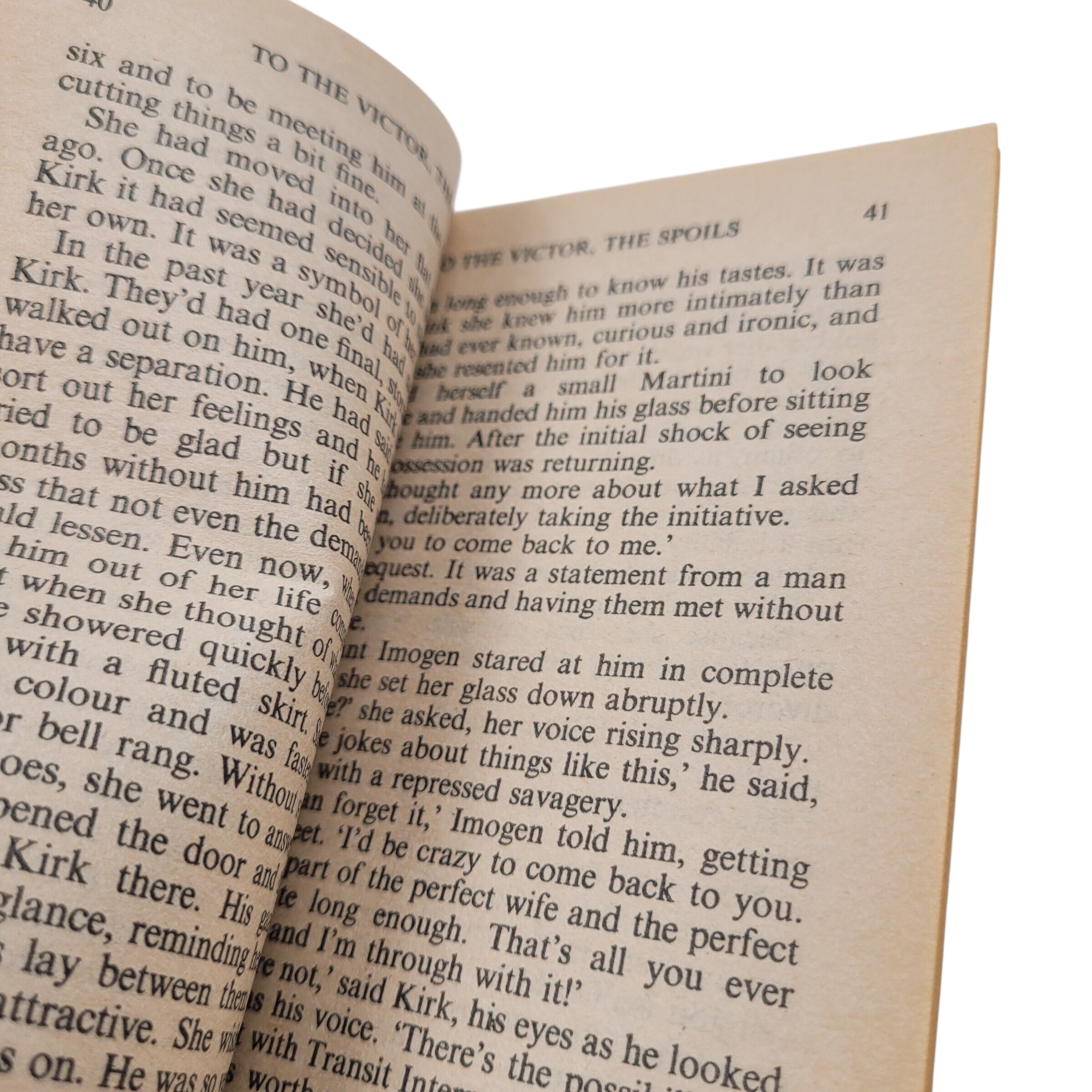 To the Victor, the Spoils – Vintage Paperback Romance by Jenny Arden (1988)