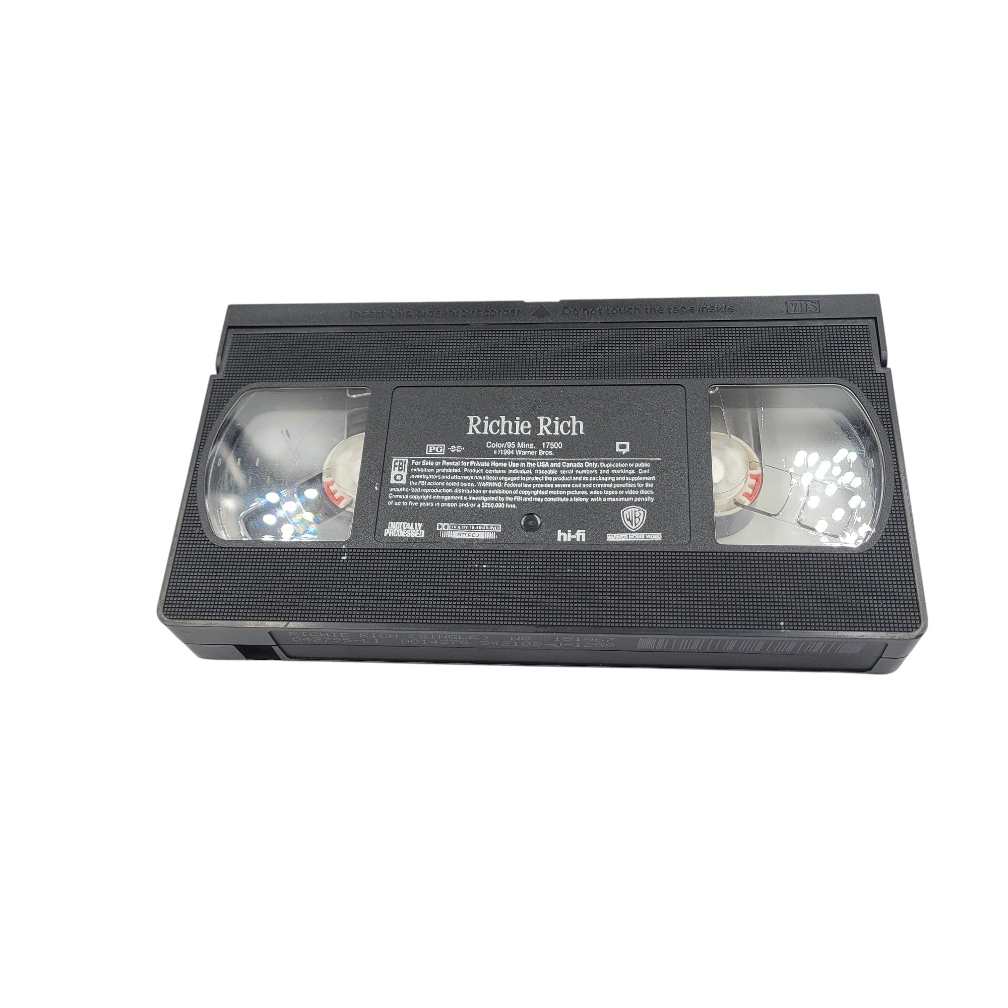 Richie Rich VHS (1994) – Macaulay Culkin Family Comedy – Vintage Collectible