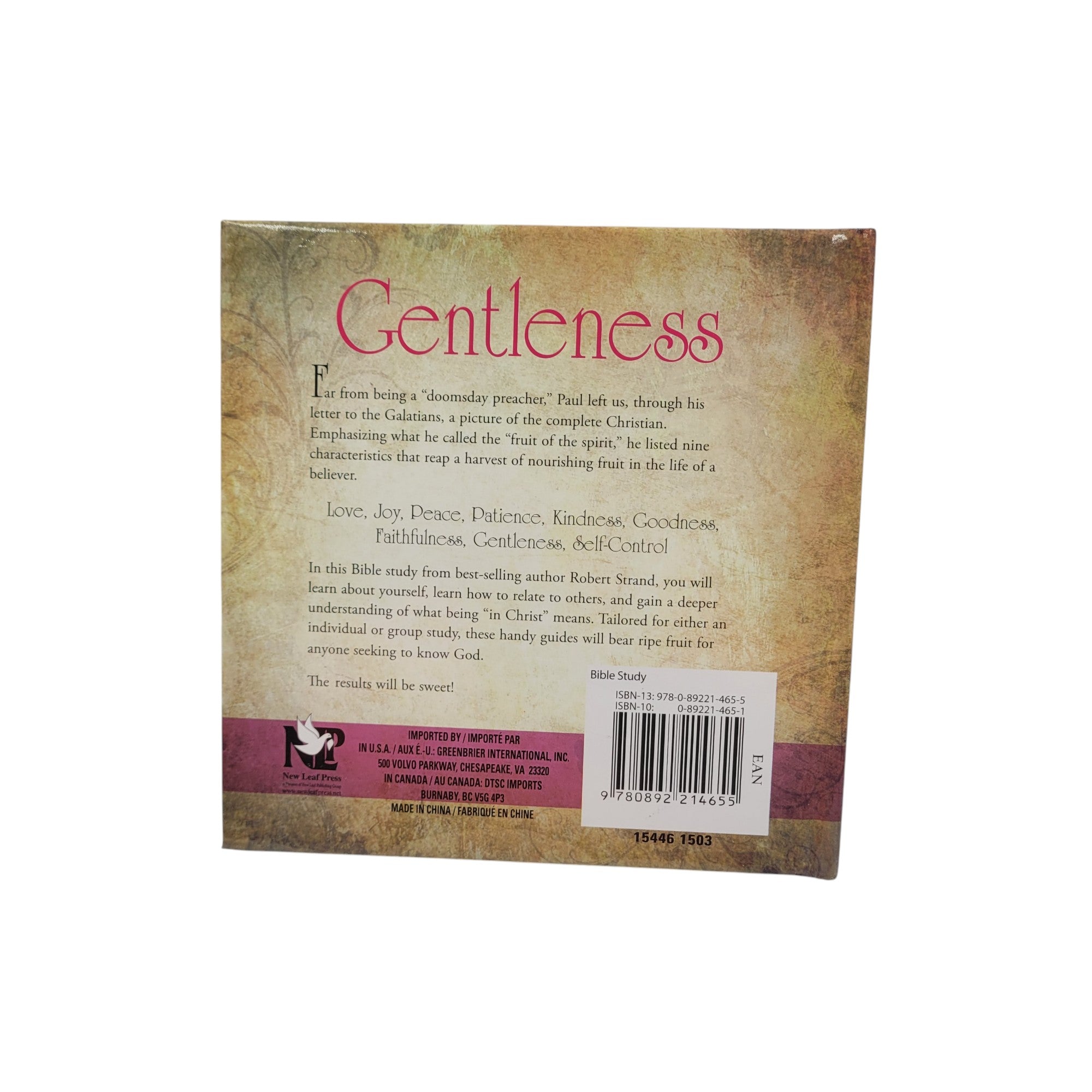 Nine Fruits of the Spirit: Gentleness by Robert Strand – Vintage Christian Devotional Hardcover