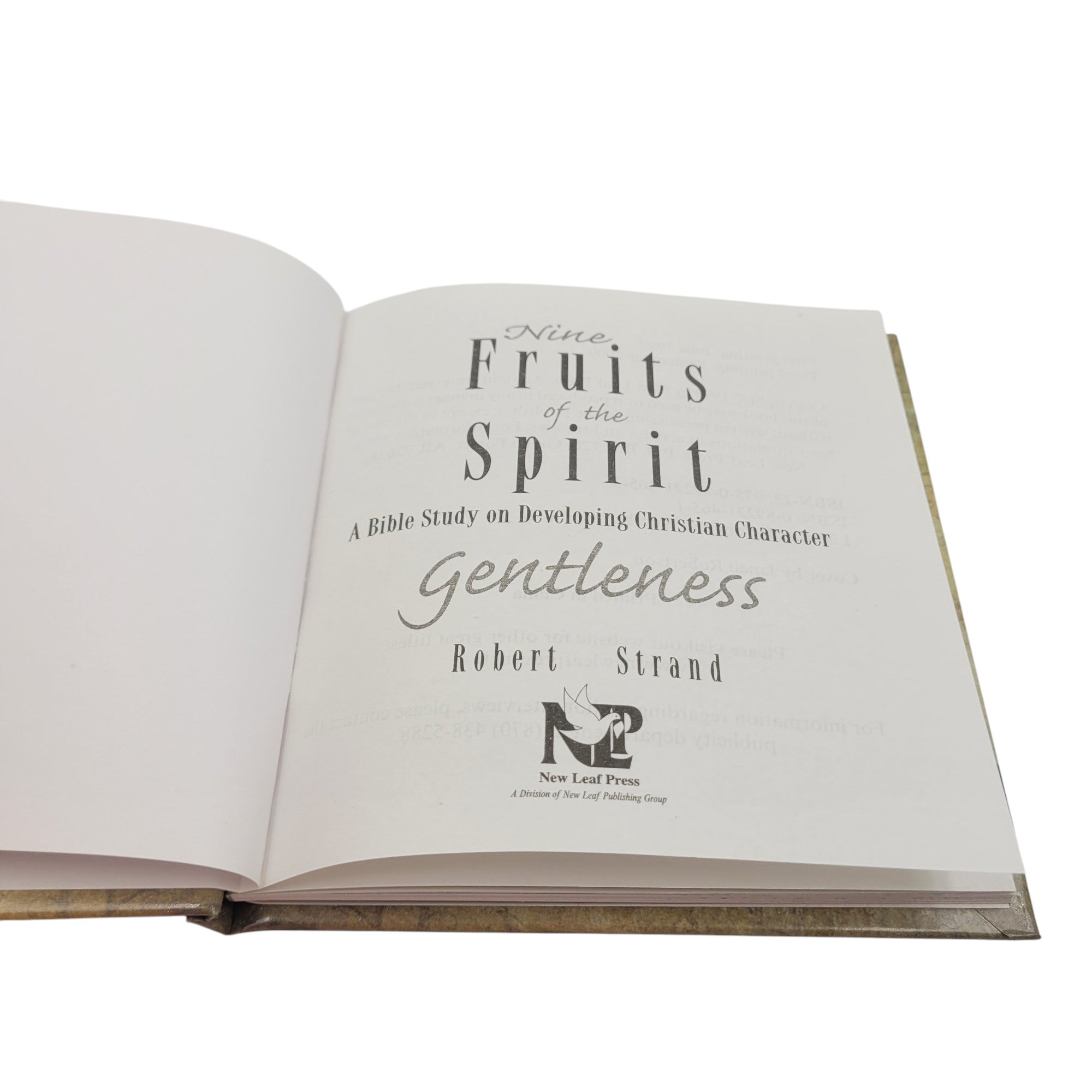Nine Fruits of the Spirit: Gentleness by Robert Strand – Vintage Christian Devotional Hardcover