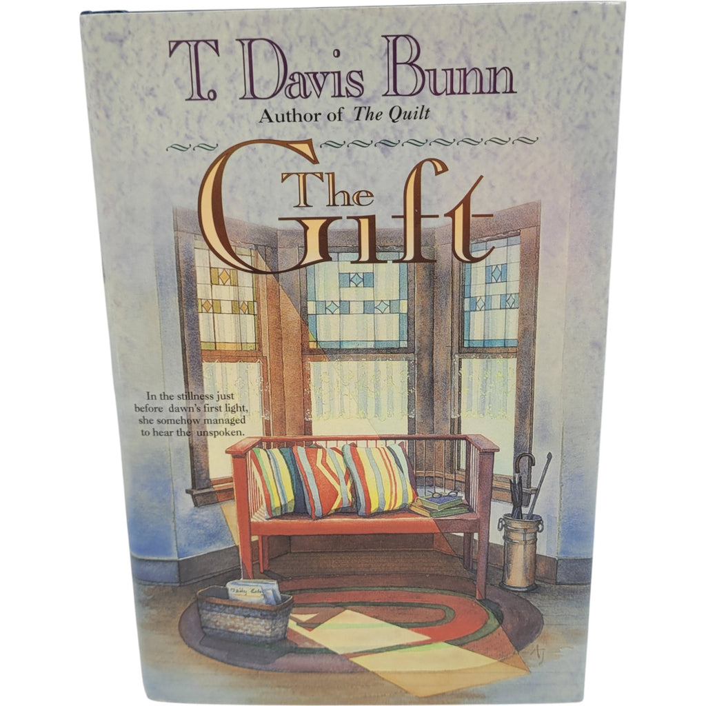 The Gift by T. Davis Bunn – 1994 Hardcover Christian Fiction – Bethany House Vintage