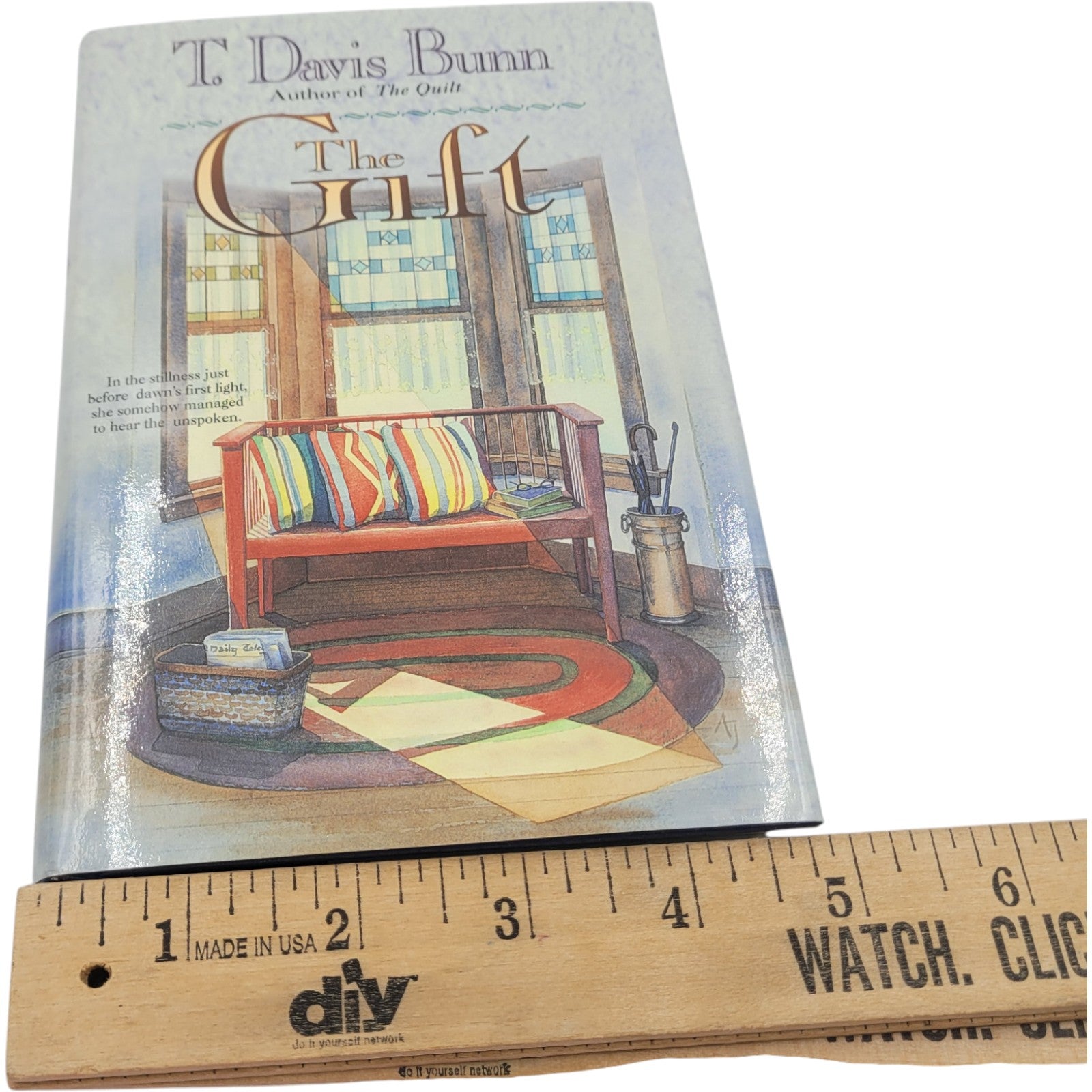 The Gift by T. Davis Bunn – 1994 Hardcover Christian Fiction – Bethany House Vintage