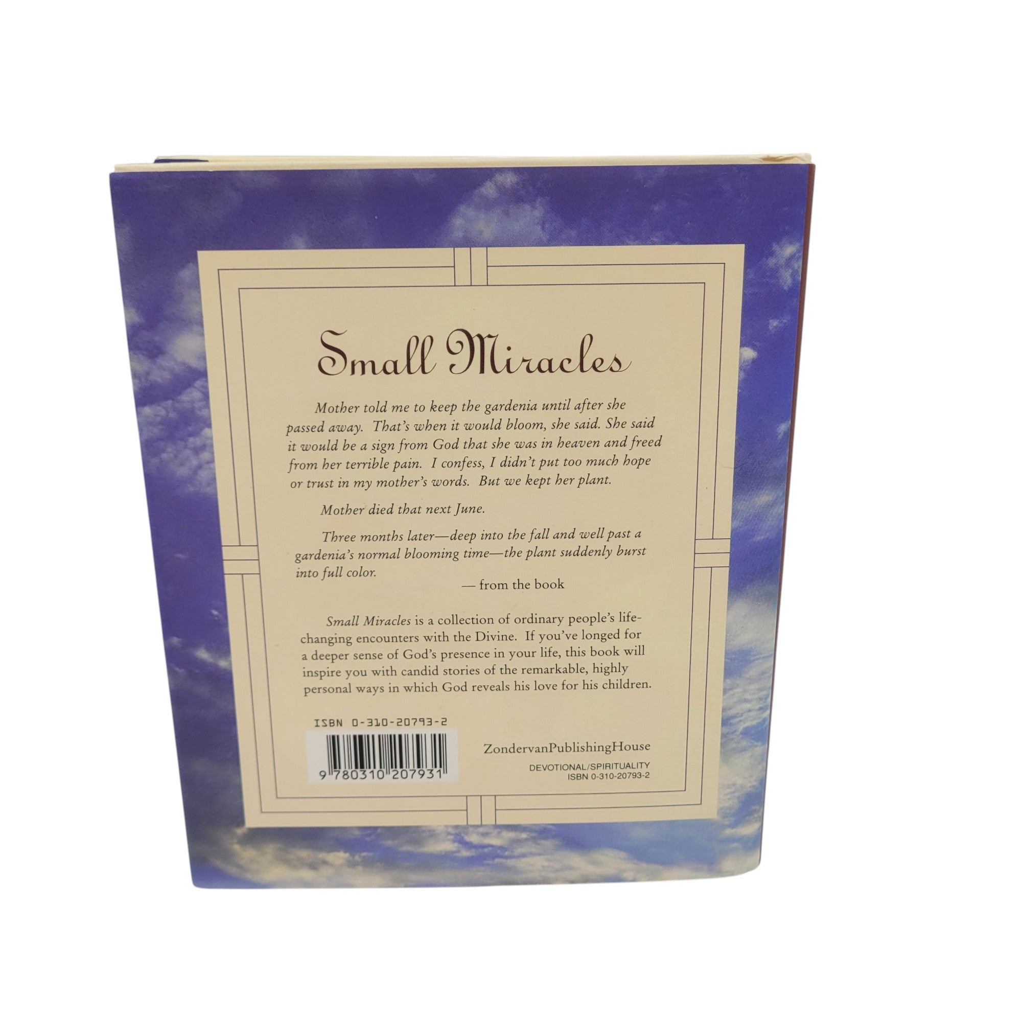 Small Miracles by Tom Sheridan – 1996 Hardcover – Zondervan Publishing House