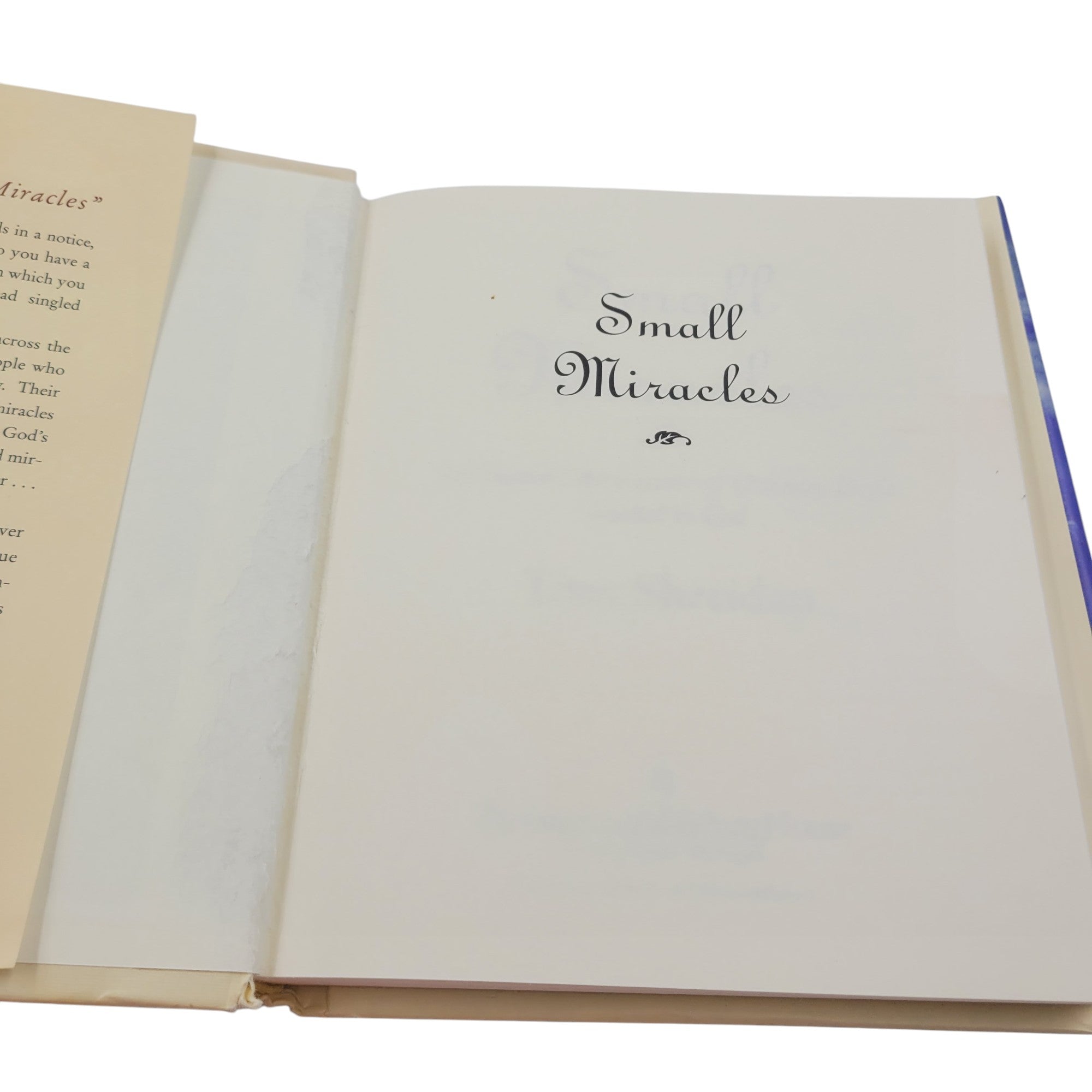 Small Miracles by Tom Sheridan – 1996 Hardcover – Zondervan Publishing House
