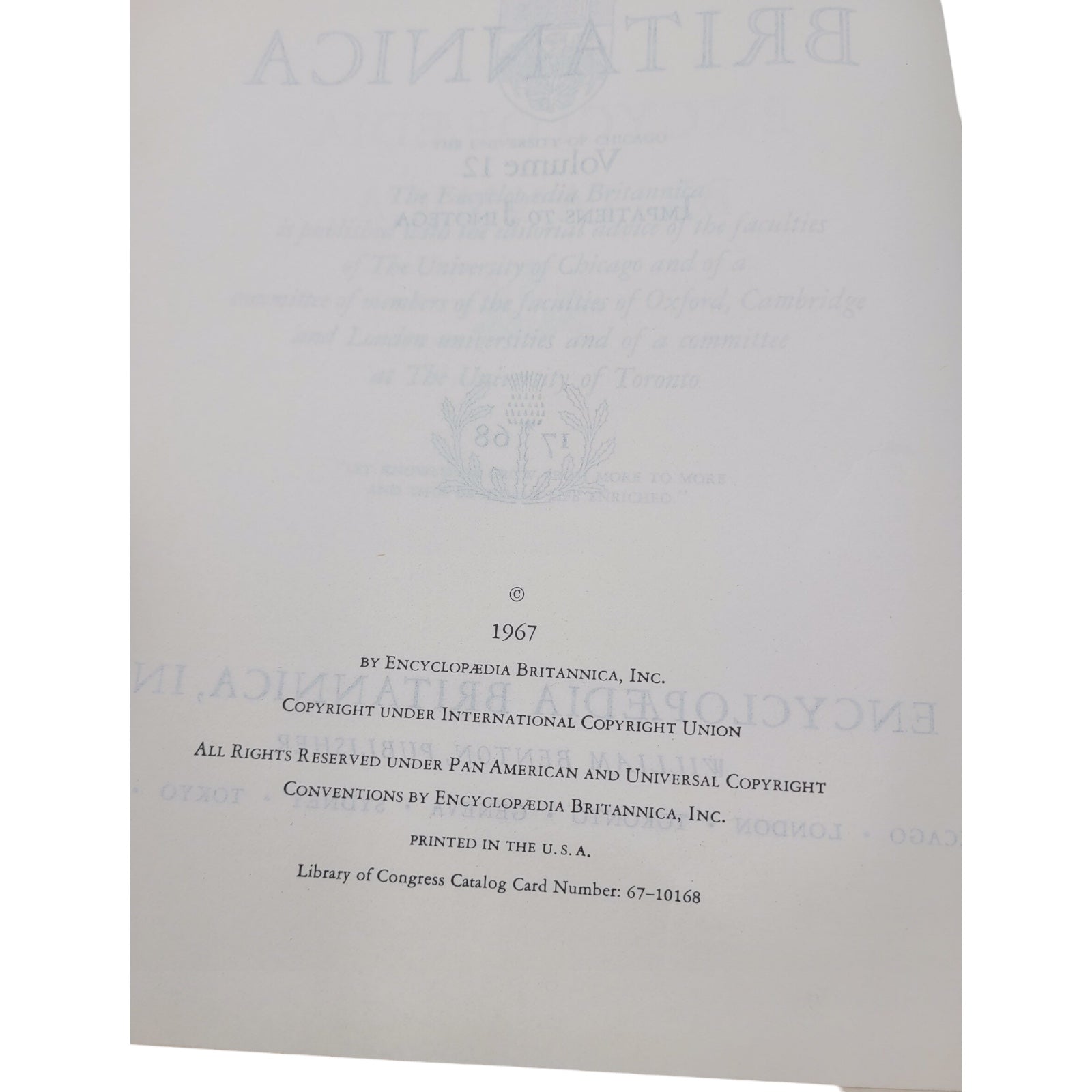 Encyclopedia Britannica Volume 12 (1967) – Impatiens to Jutelega