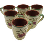 Apple Orchard Collection™ Lot of 6 Ceramic Mugs – Home Interiors Vintage Farmhouse
