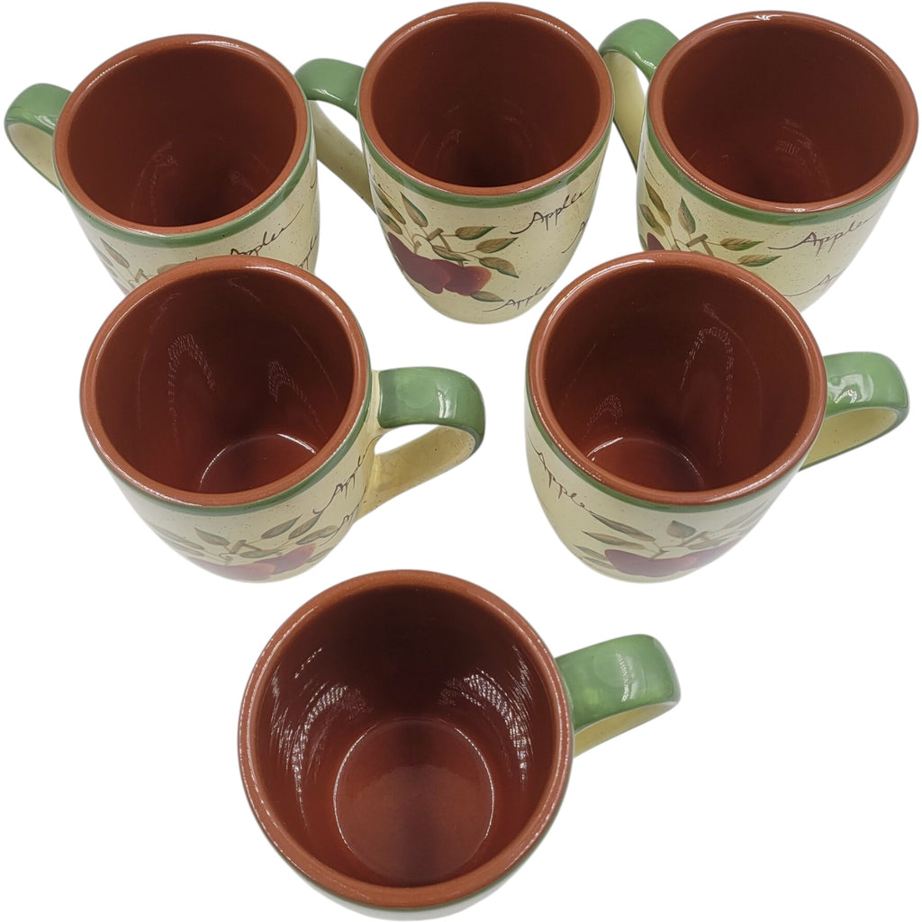 Apple Orchard Collection™ Lot of 6 Ceramic Mugs – Home Interiors Vintage Farmhouse