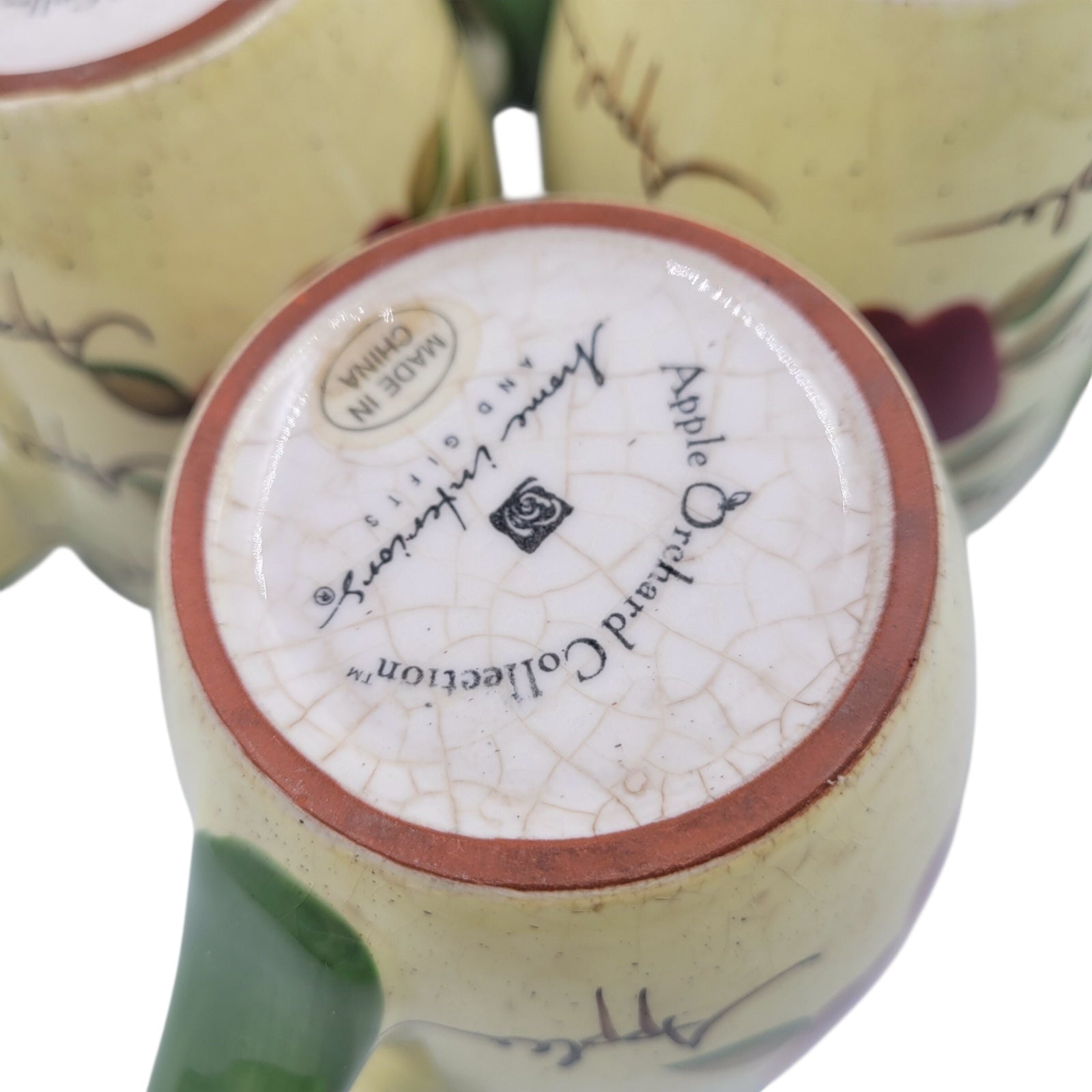 Apple Orchard Collection™ Lot of 6 Ceramic Mugs – Home Interiors Vintage Farmhouse