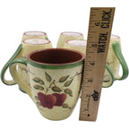Apple Orchard Collection™ Lot of 6 Ceramic Mugs – Home Interiors Vintage Farmhouse