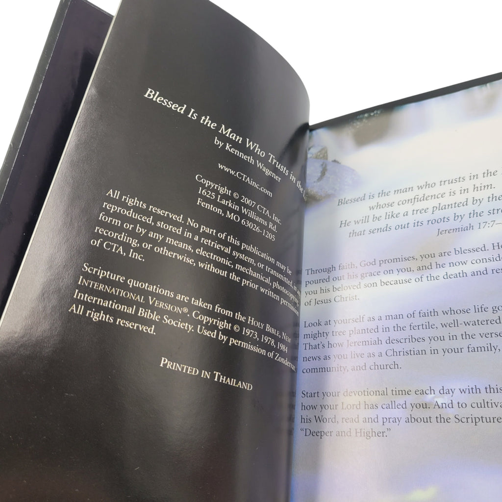 Blessed Is the Man Devotional by Kenneth Wagener – VG Christian Faith for Men