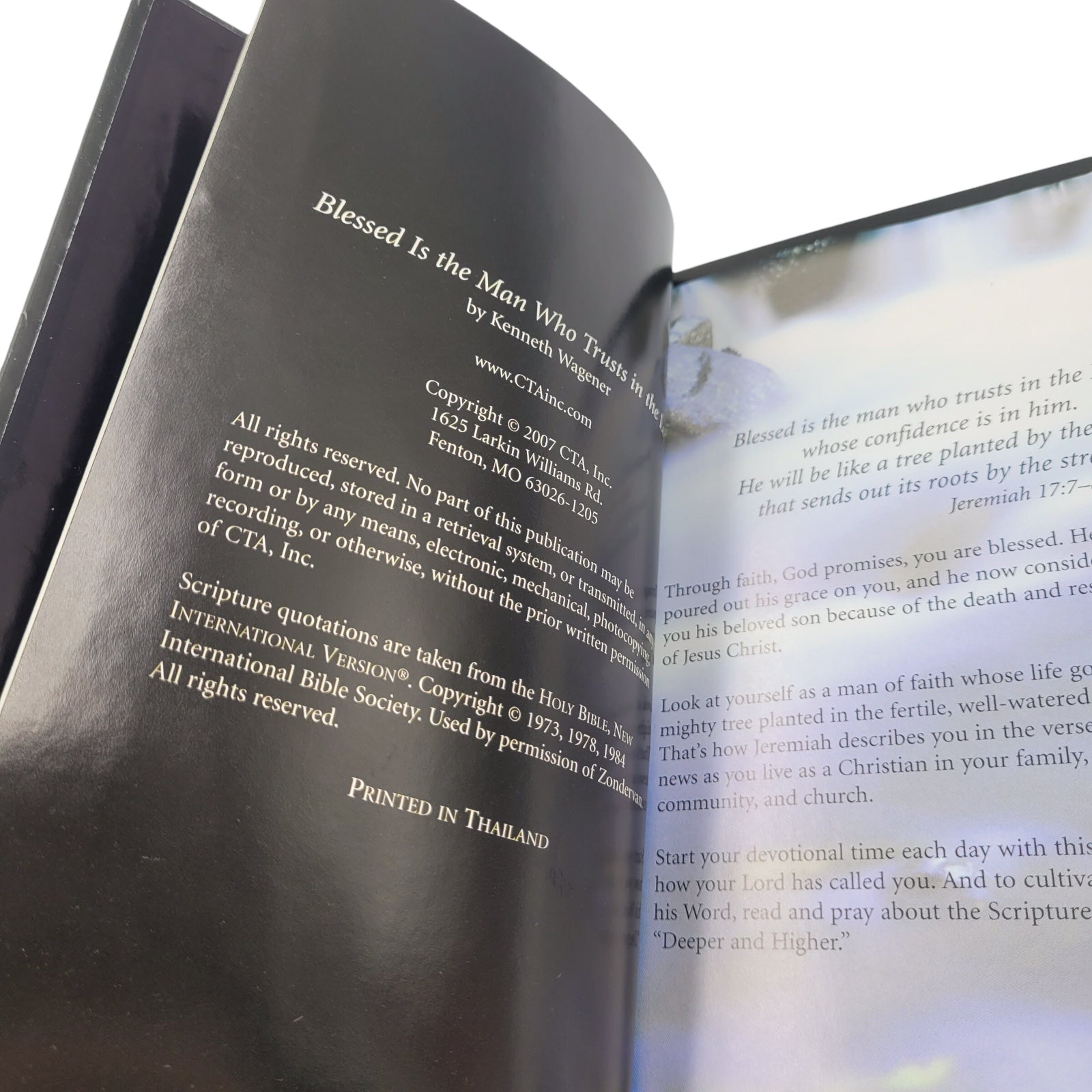 Blessed Is the Man Devotional by Kenneth Wagener – VG Christian Faith for Men