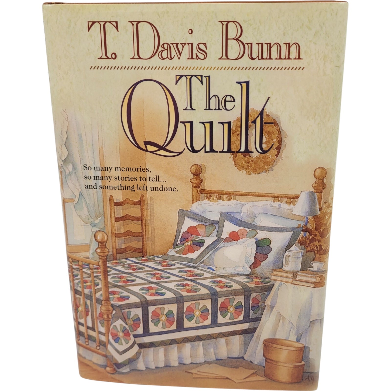 The Quilt by T. Davis Bunn – 1993 Hardback – Bethany House – Christian Fiction