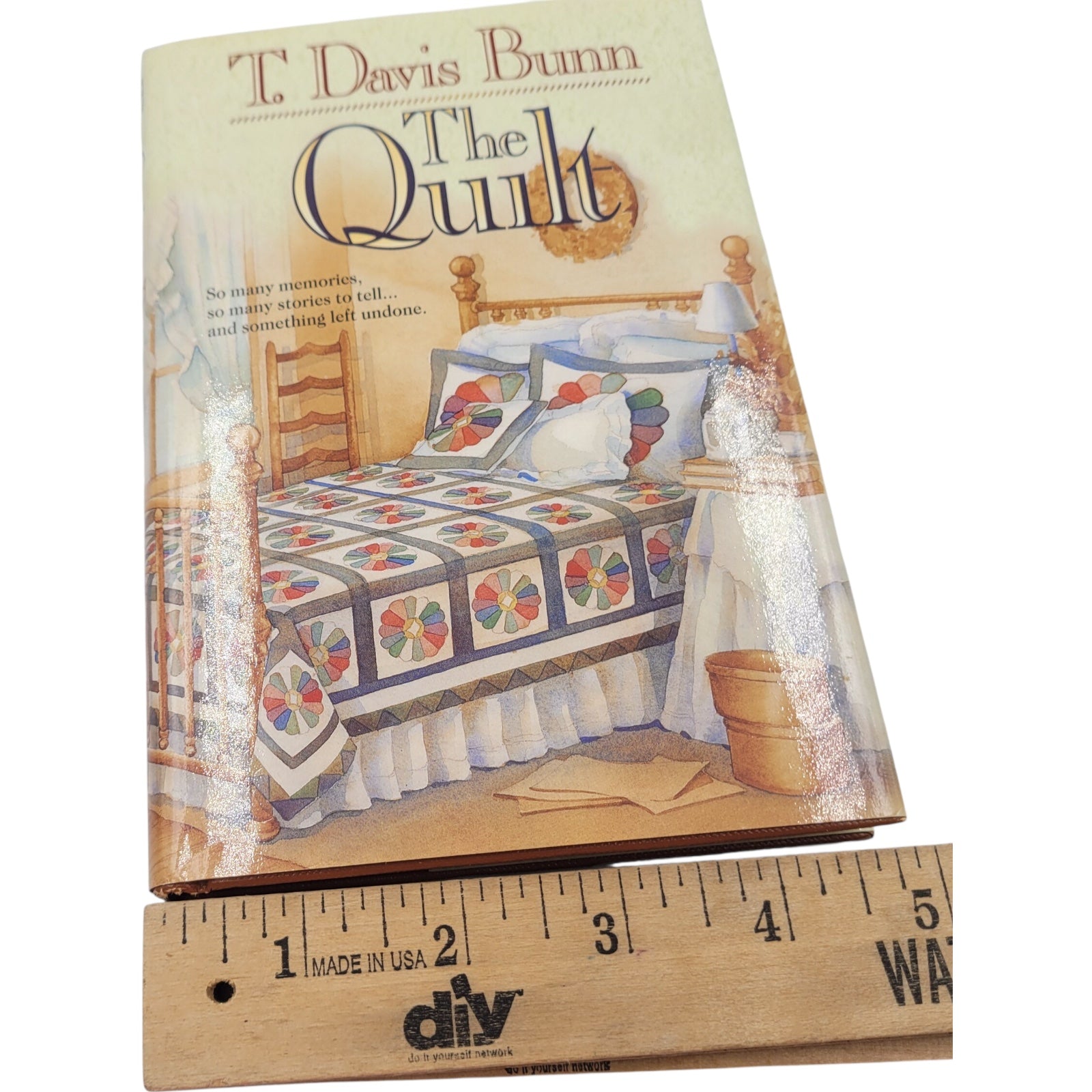 The Quilt by T. Davis Bunn – 1993 Hardback – Bethany House – Christian Fiction