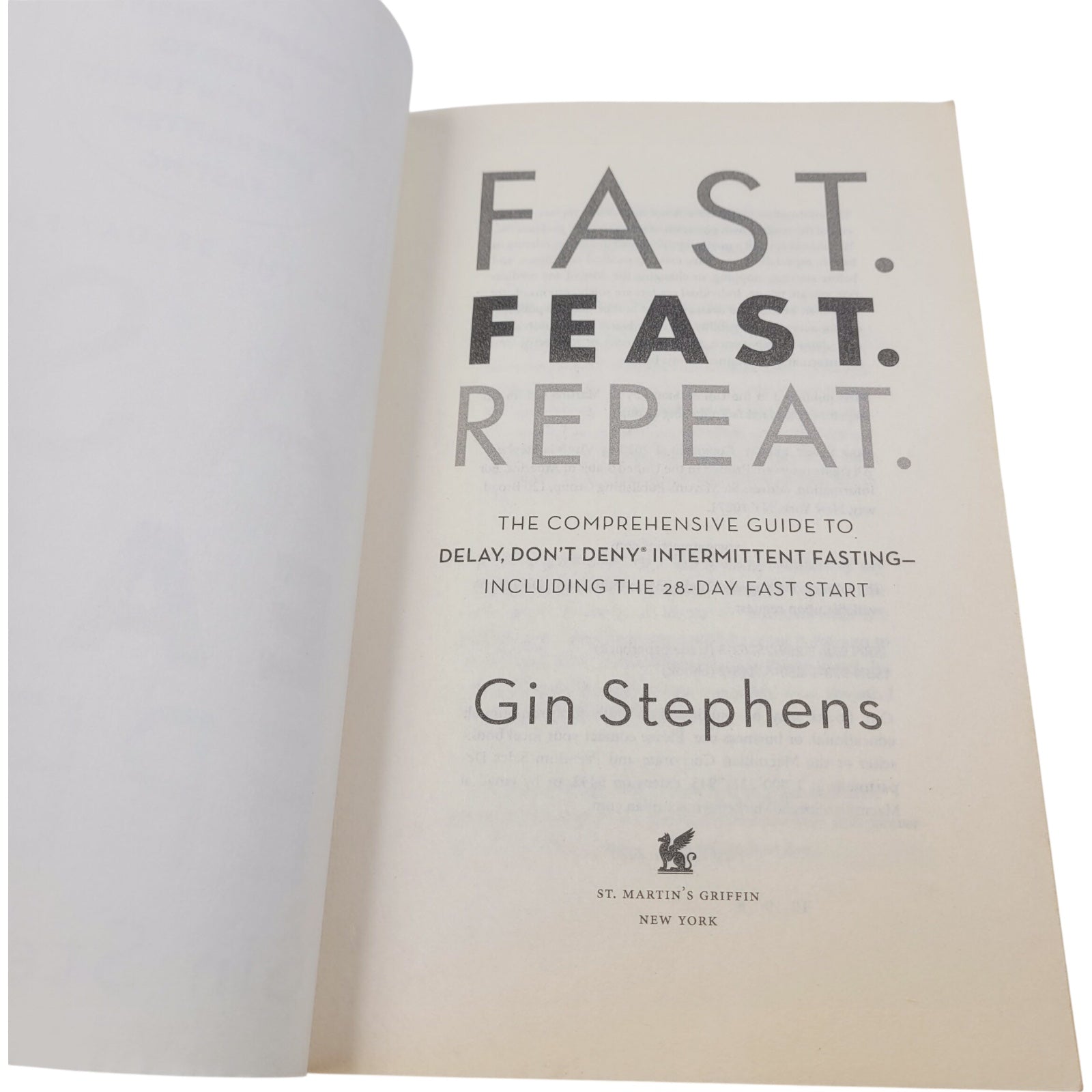 Fast. Feast. Repeat. by Gin Stephens – Intermittent Fasting Wellness Guide