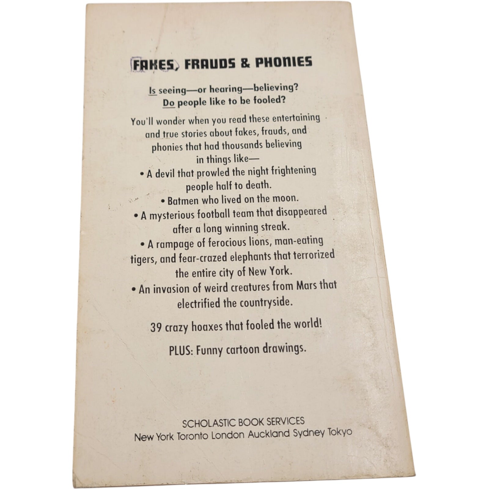 Fakes, Frauds & Phonies by James Cornell – 1973 Vintage Scholastic Illustrated